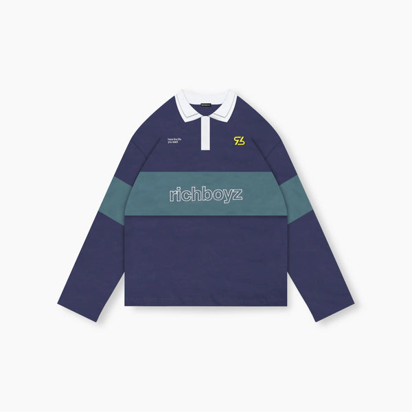 Striped Dual Collar Longsleeve