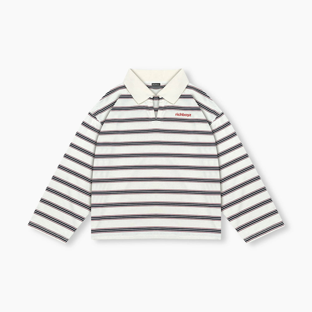 Striped Collared Long sleeves