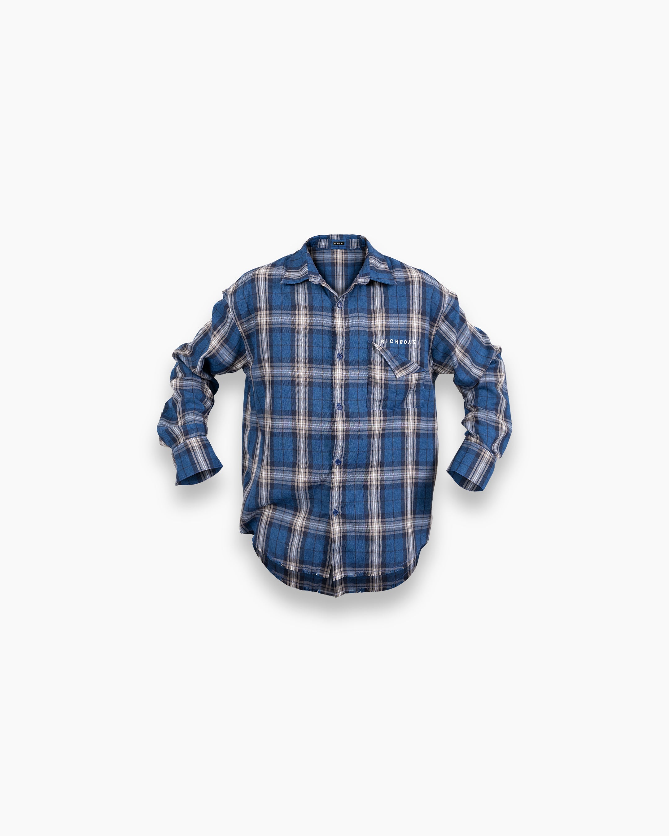 Flannel Long sleeves - Pacific Blue