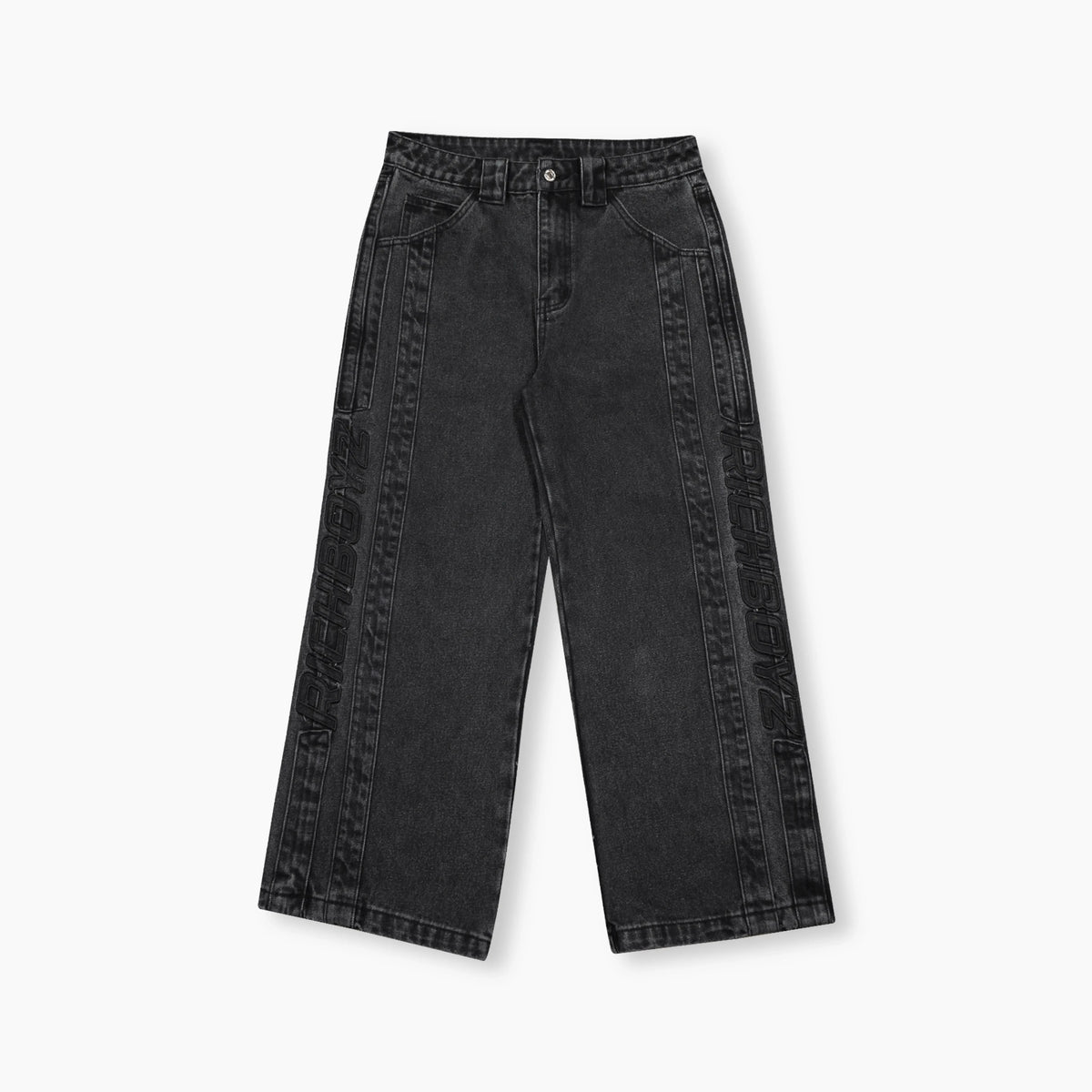 Washed Denim Pants