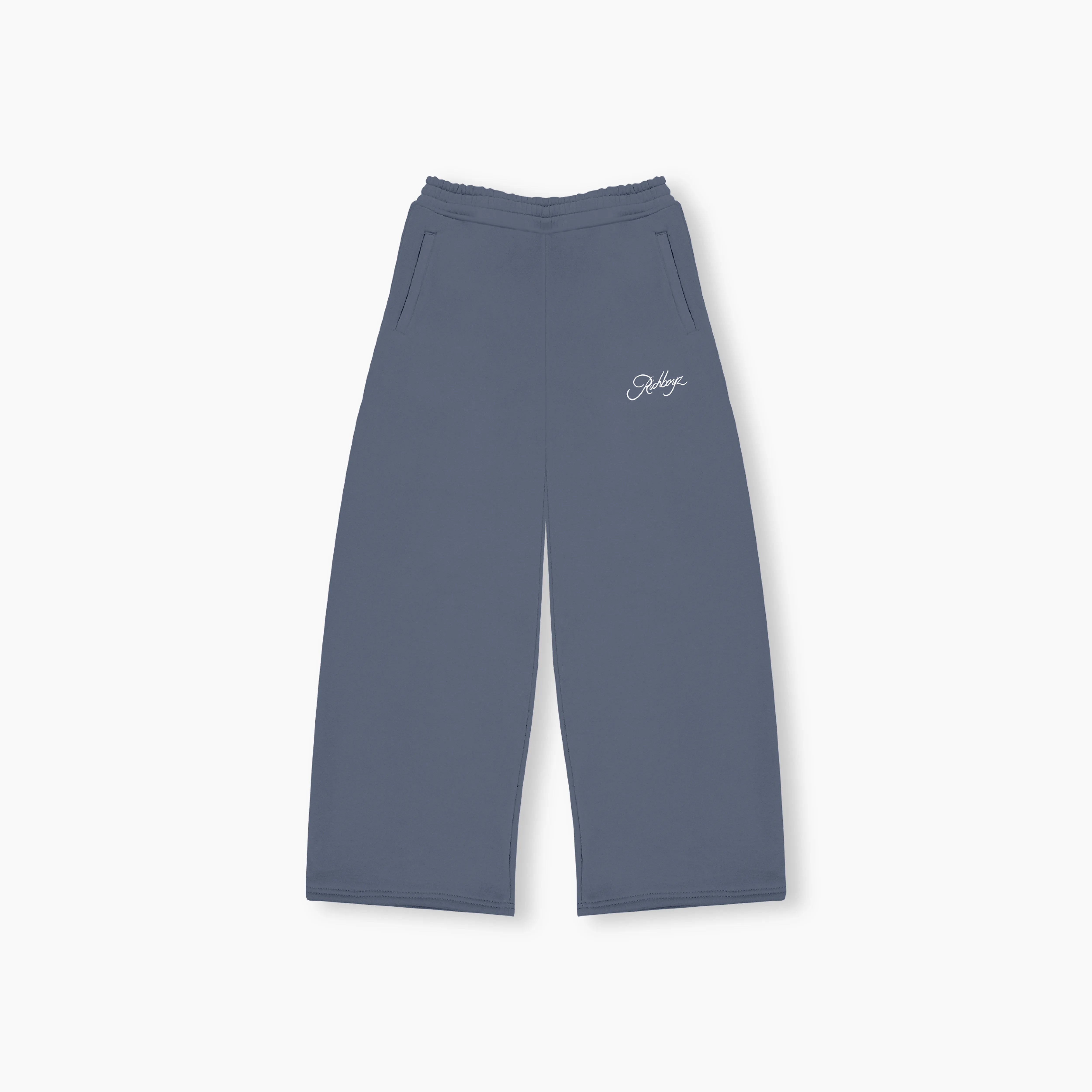 Wide Leg Sweatpants - Dull Blue