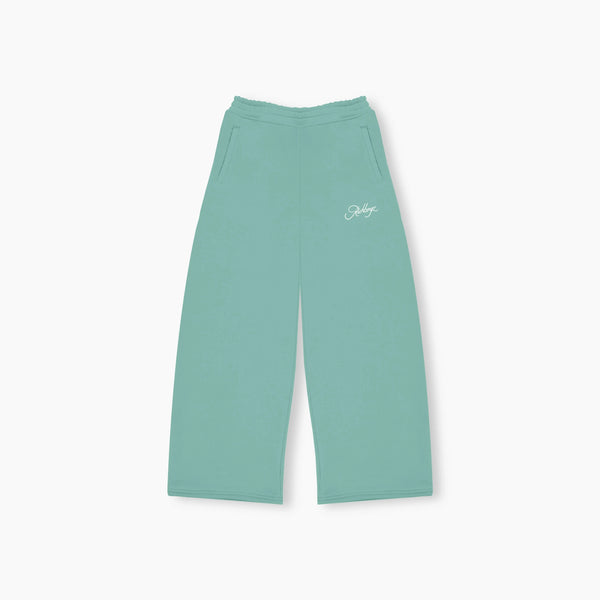 Wide Leg Sweatpants - Jade