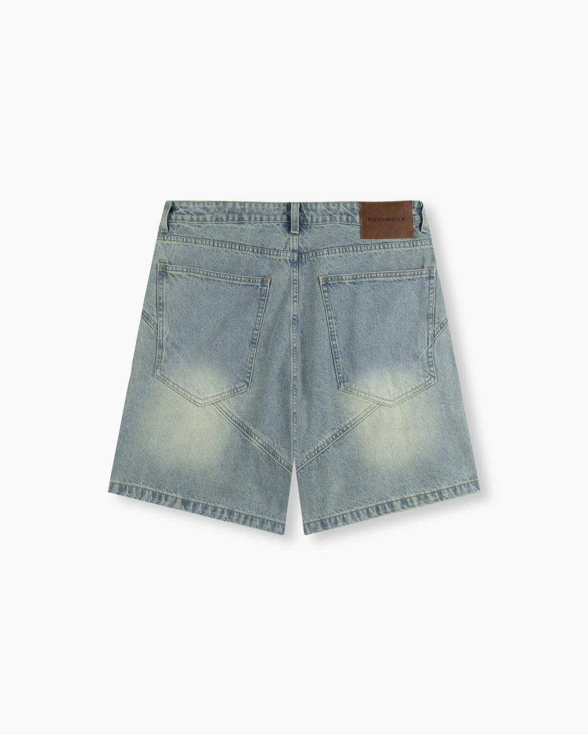 Baggy Denim Shorts - Washed Indigo