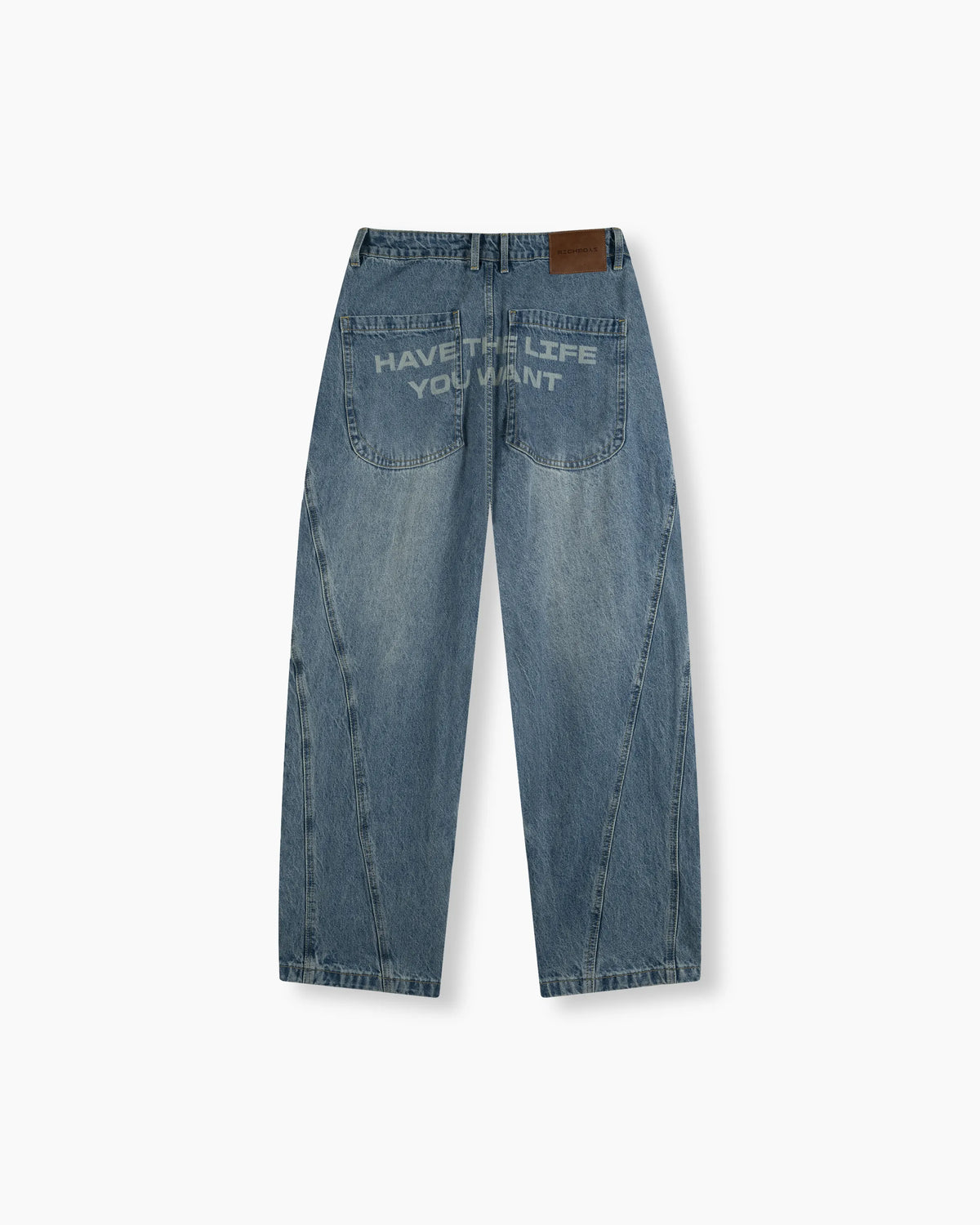 Barrel Denim Pants - Washed Indigo