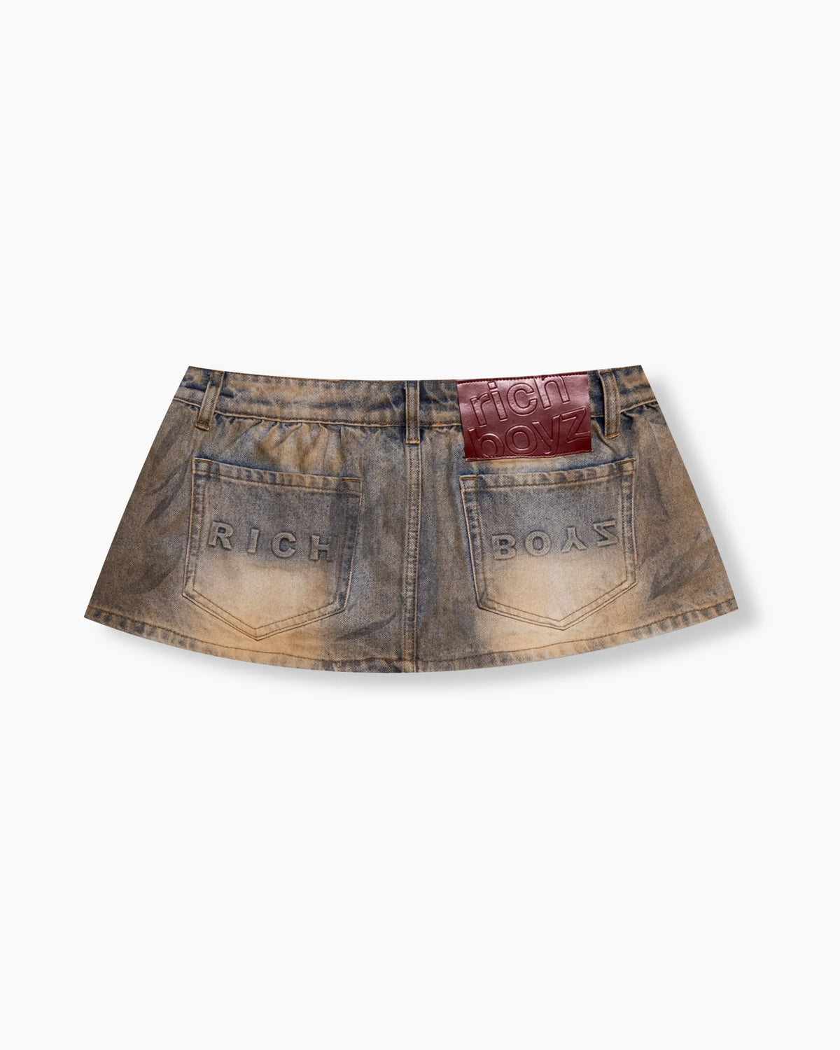 Denim Micro Skirt - Mud