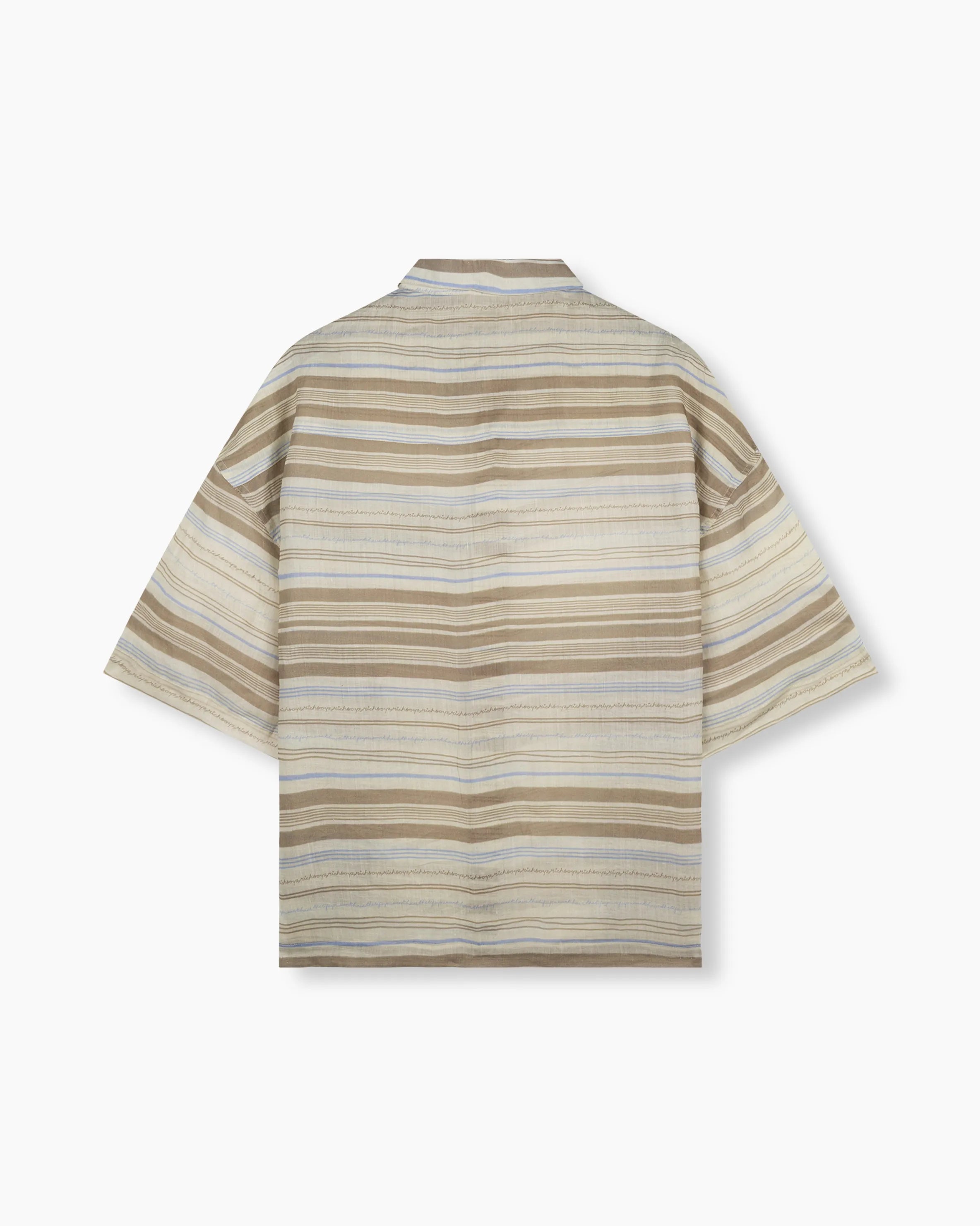 Box Linen Polo - Brown