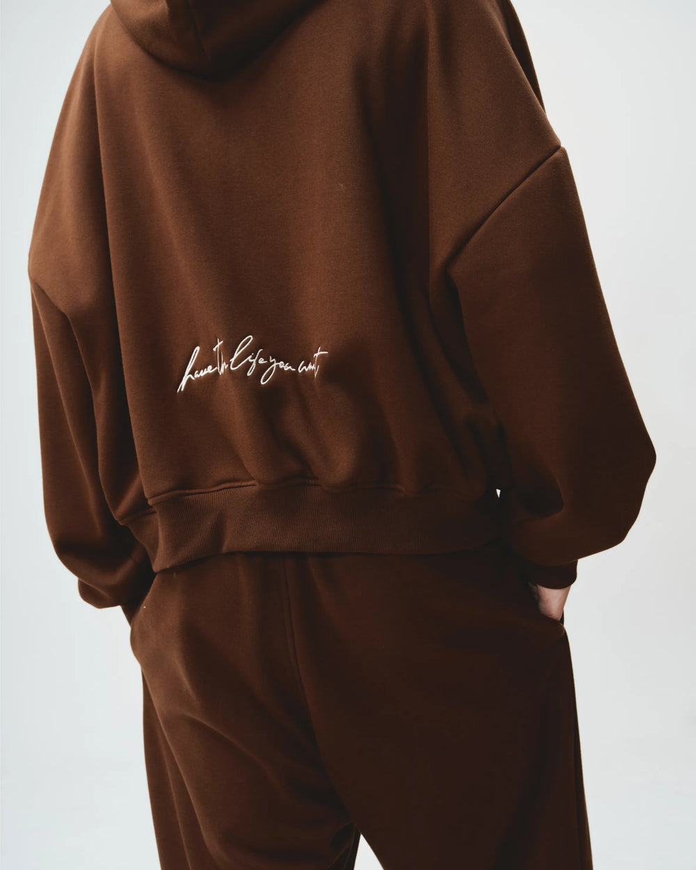 Zip Plush Hoodie - Cocoa