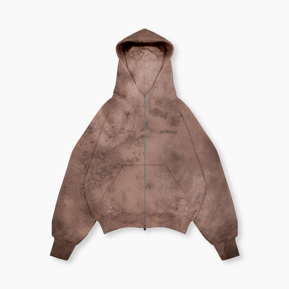 Double Zip Lite Hoodie - Soil