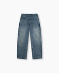 Barrel Denim Pants - Washed Indigo