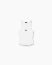 Halter Tank - White