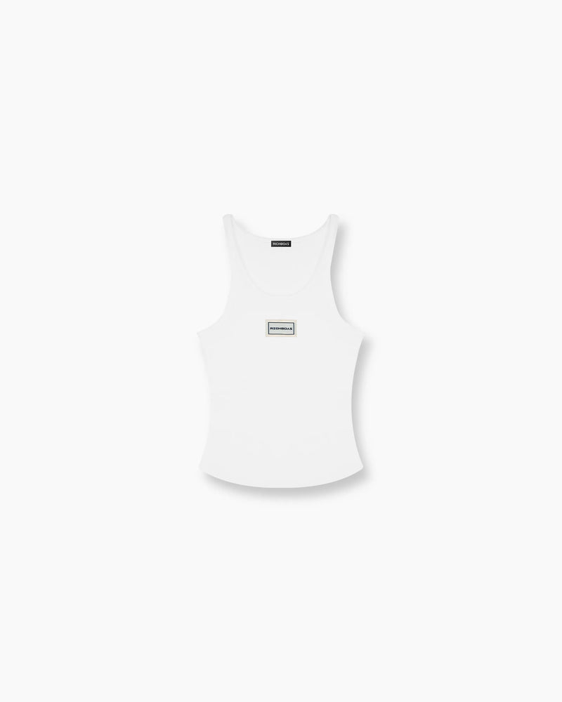 Halter Tank - White
