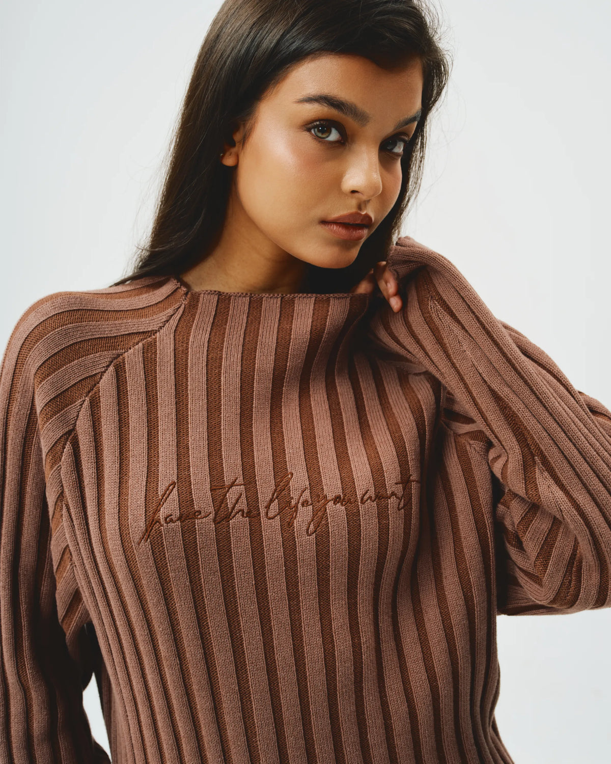 Knitted Long Sleeves - Cocoa