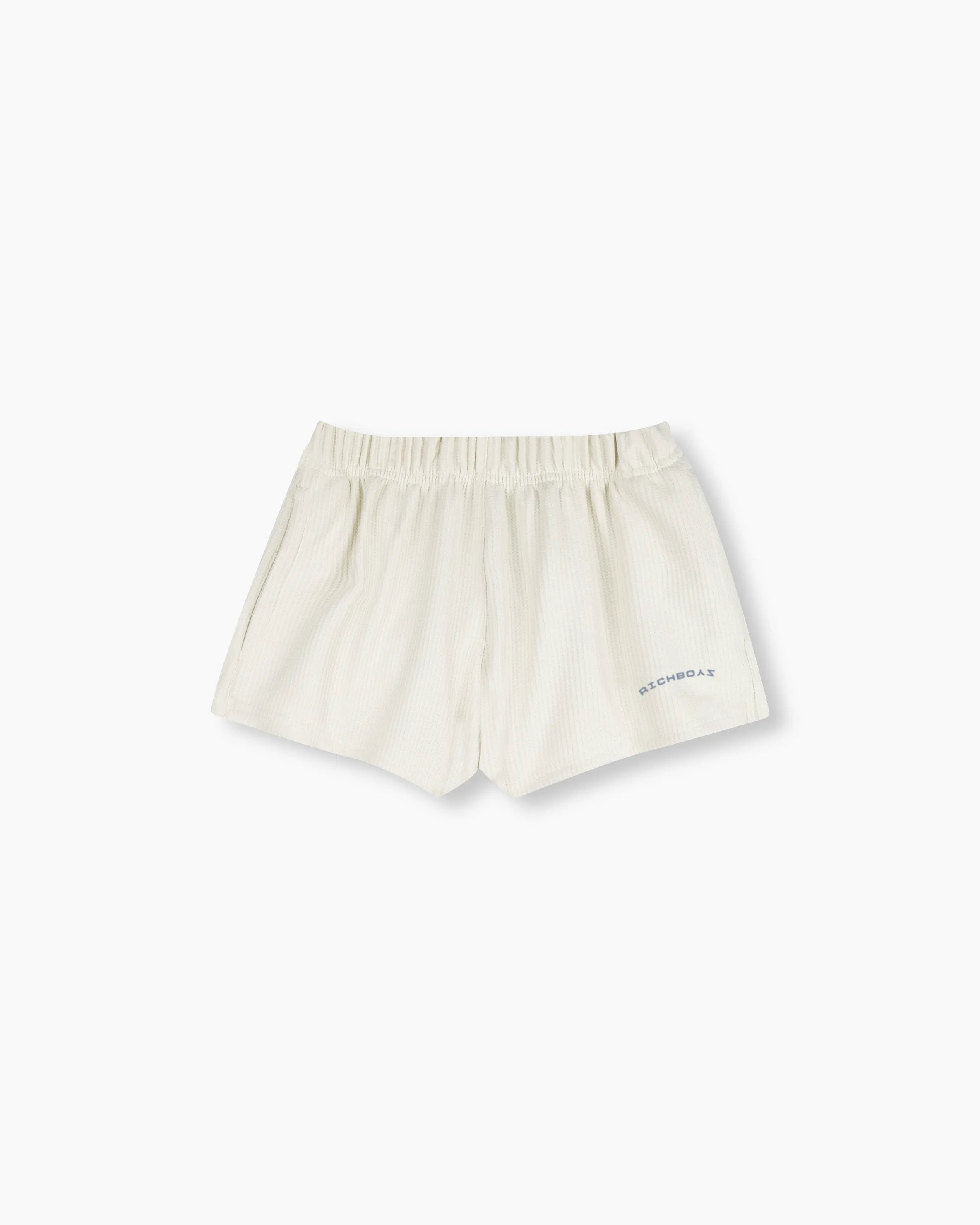 Mini Waffle Short - White