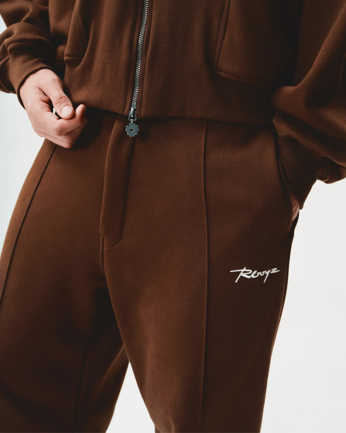 Pleated Lounge Pants - Cocoa