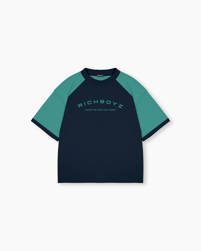 Raglan Tee - Denim Blue