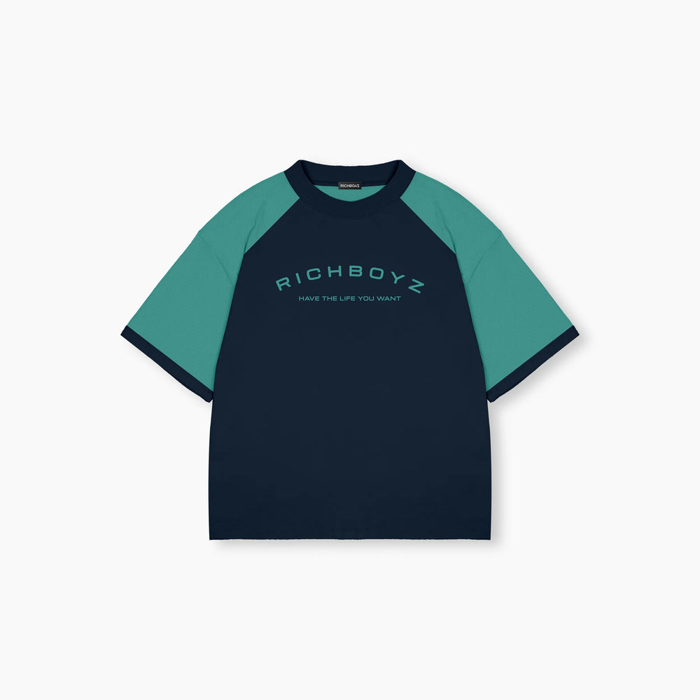 Raglan Tee - Denim Blue