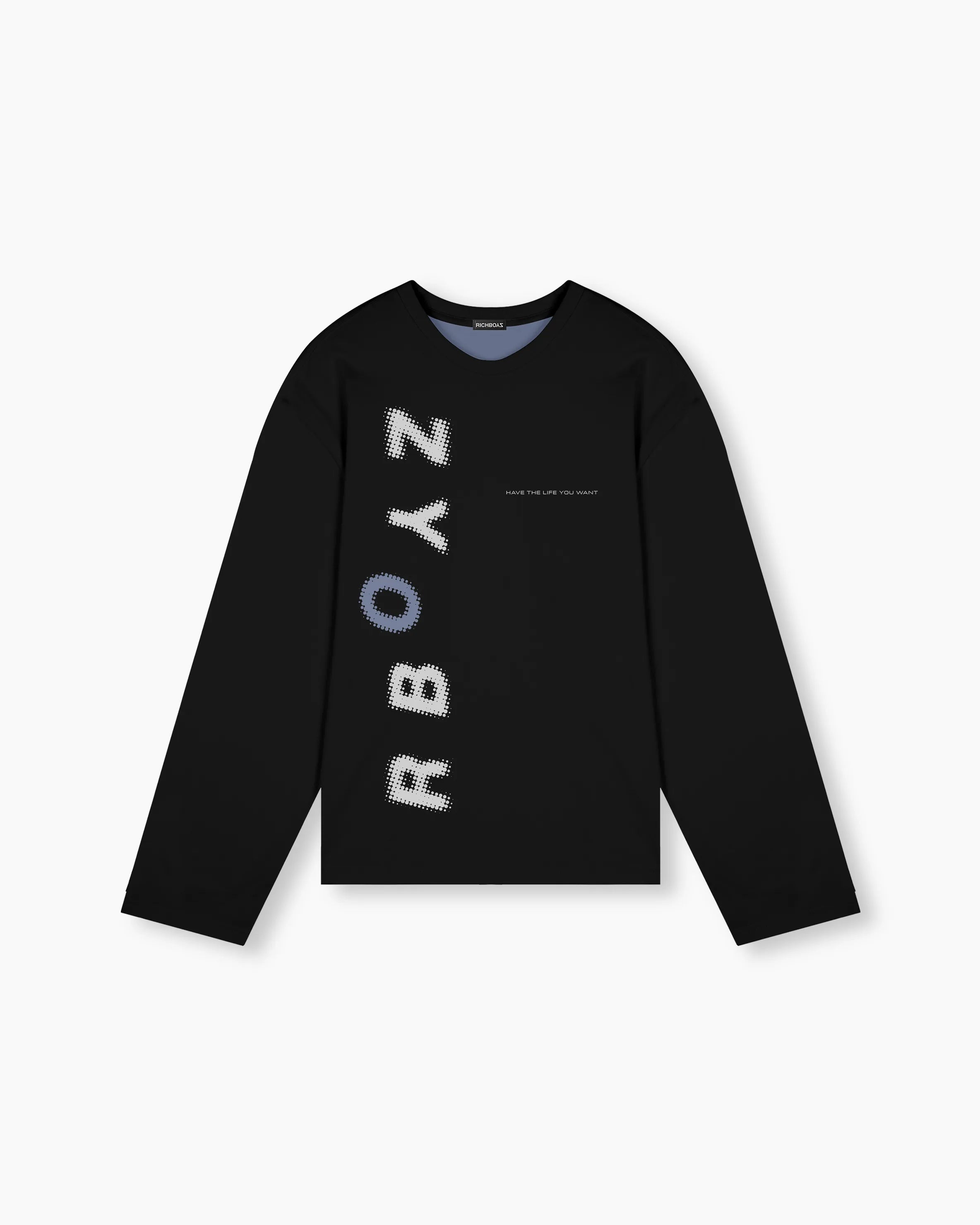 Raw Edge Long Sleeve - Slate