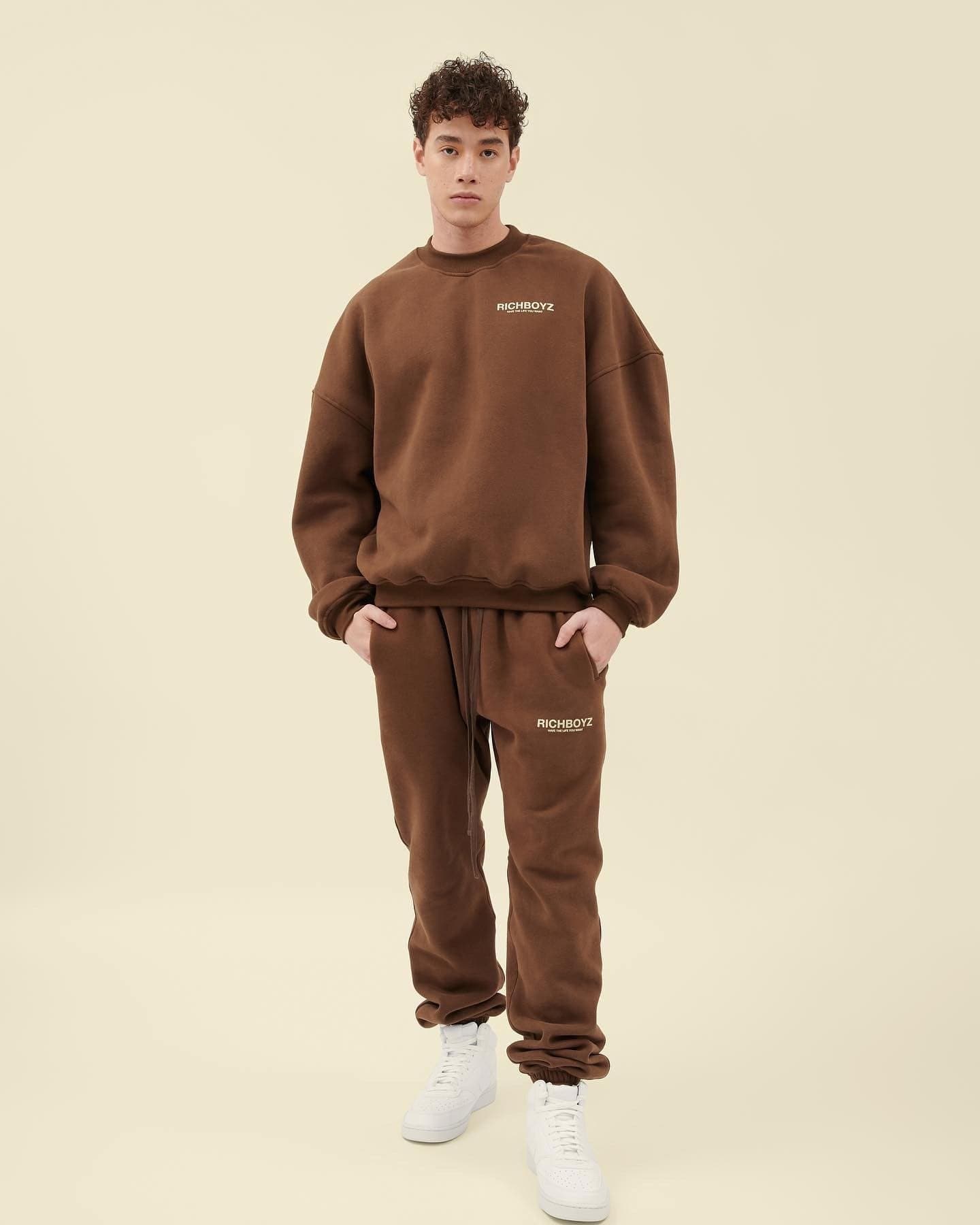 SWEATPANTS - CHOCO BROWN