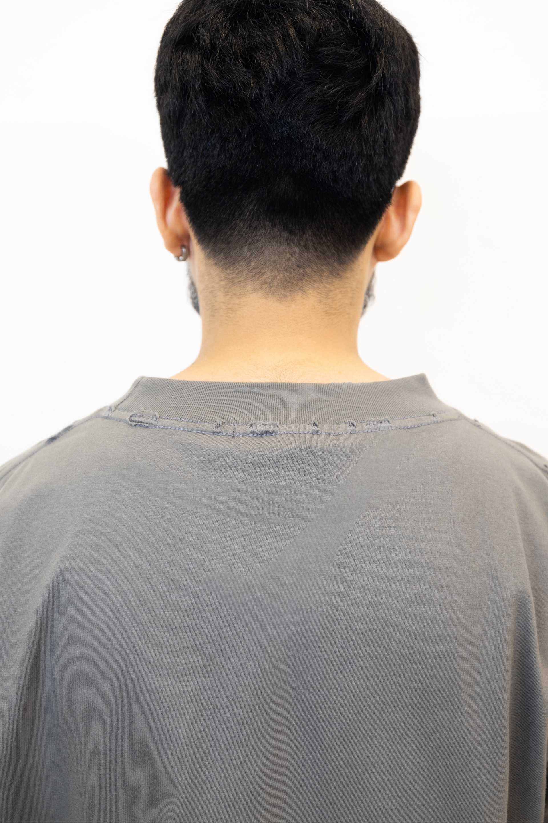 RELAXED DROP SHOULDER TEE - SMOKE