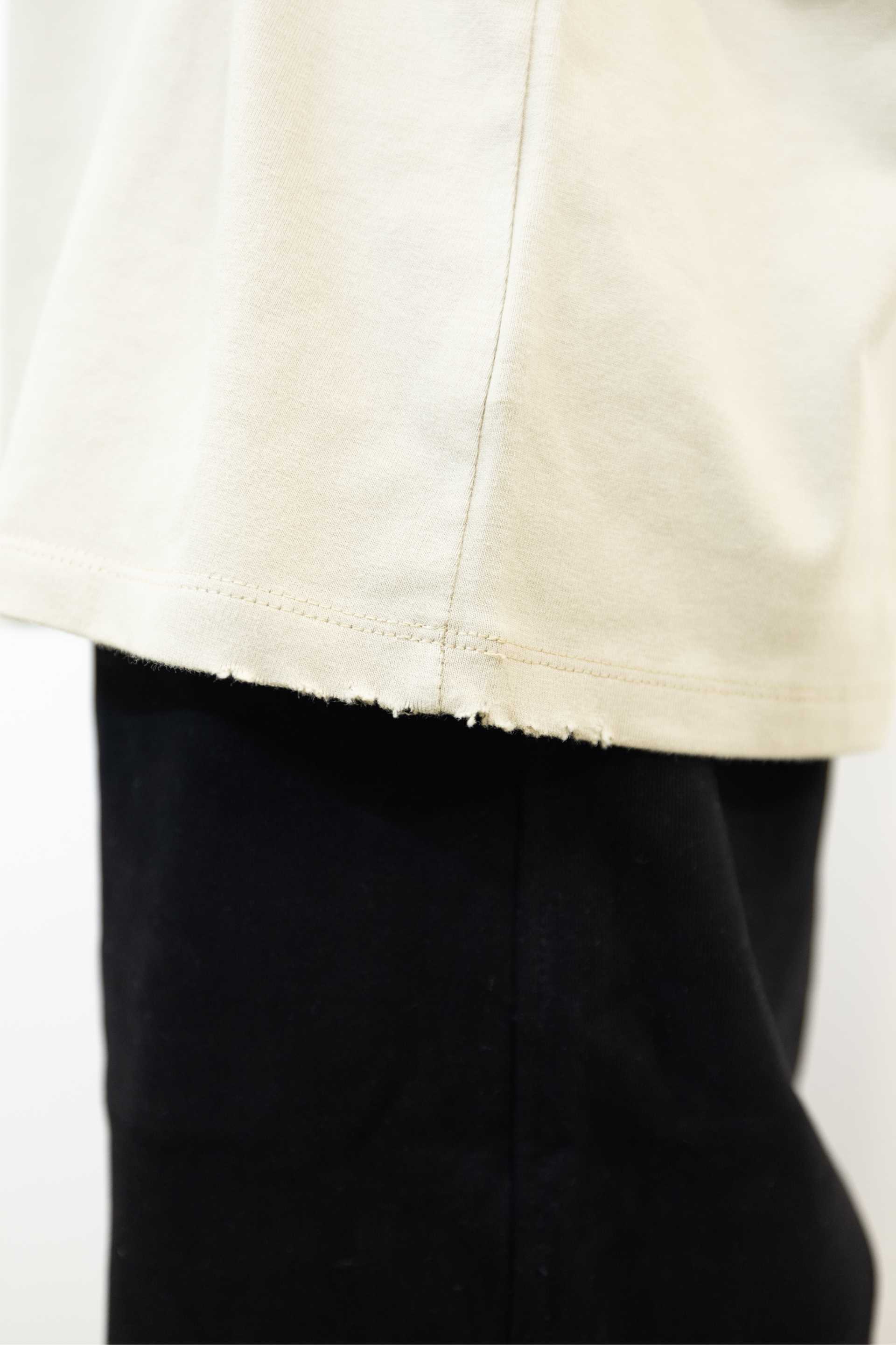 RELAXED DROP SHOULDER TEE - DUNE