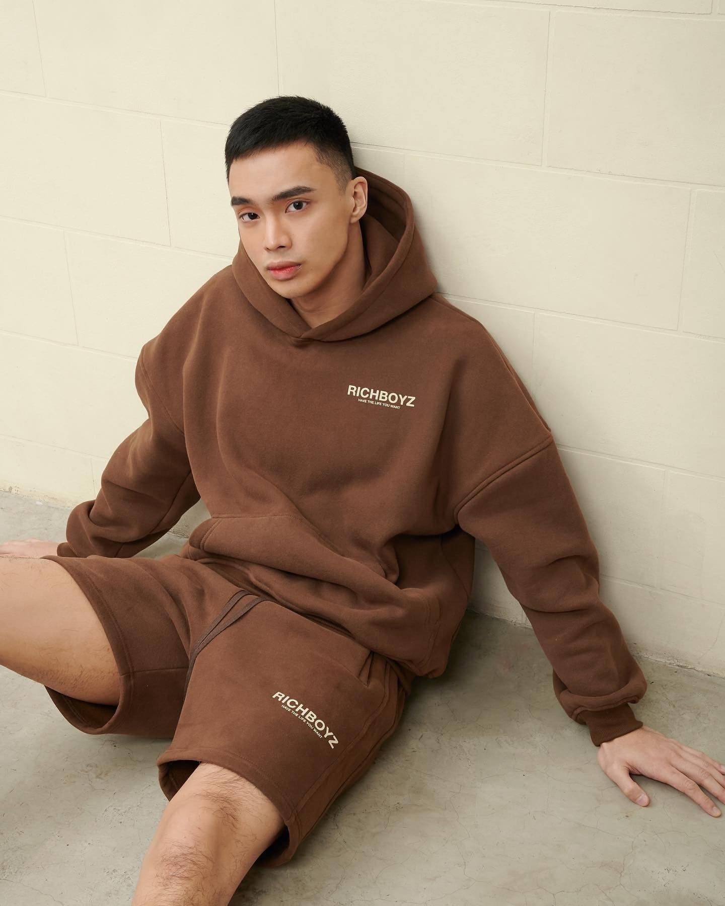 SWEATSHORTS - CHOCO BROWN