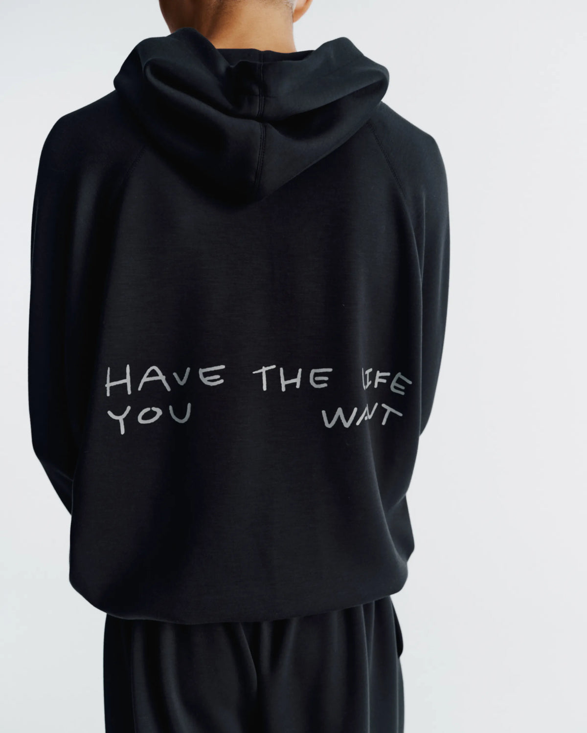 Airy Quarter Zip Hoodie - Midnight
