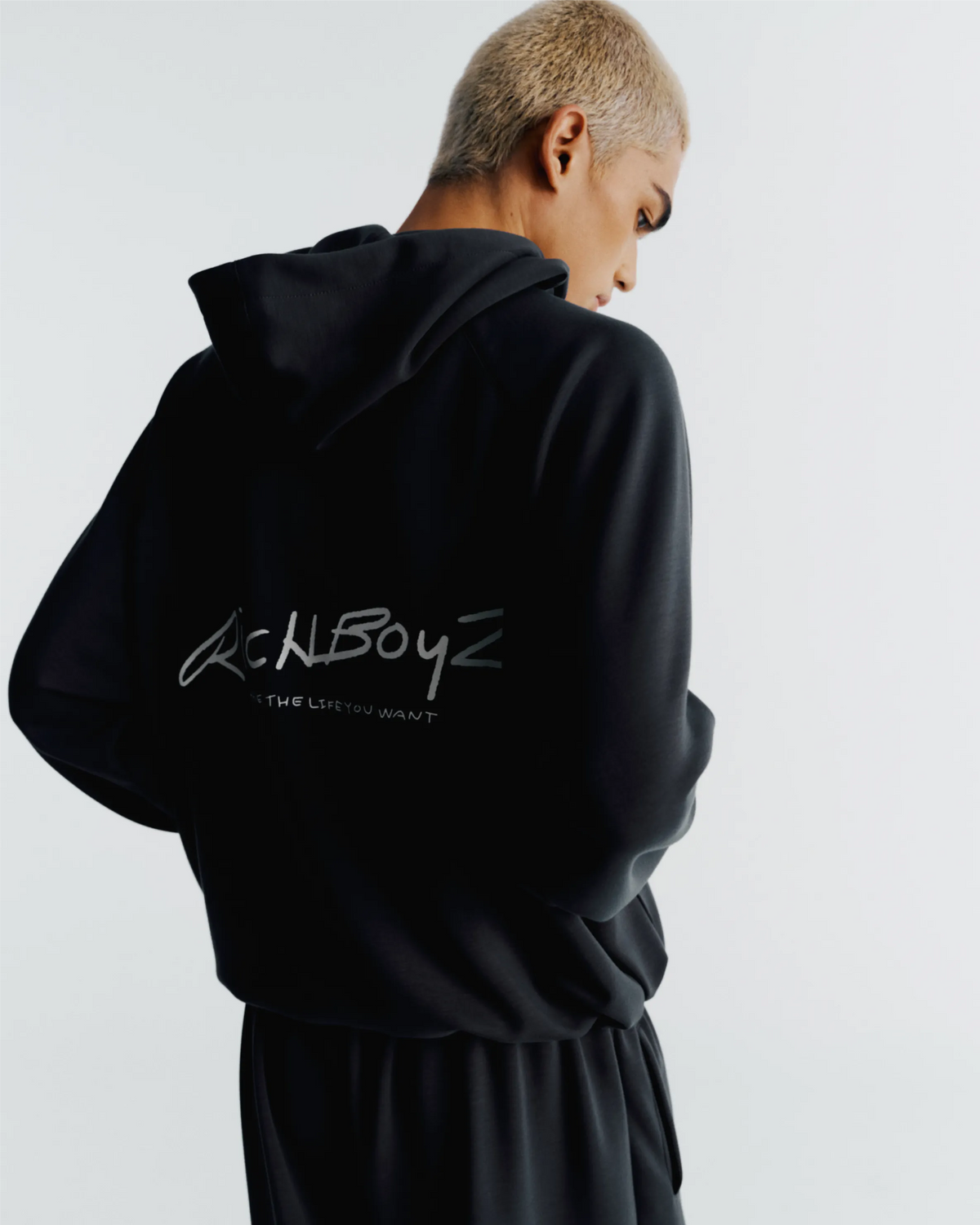 Airy Quarter Zip Hoodie - Smoke