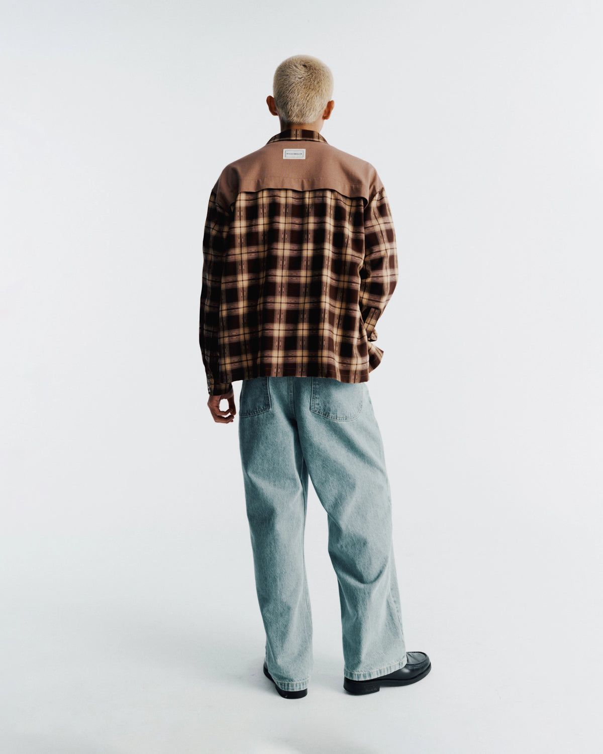 Box Long Sleeve Plaid - Brown