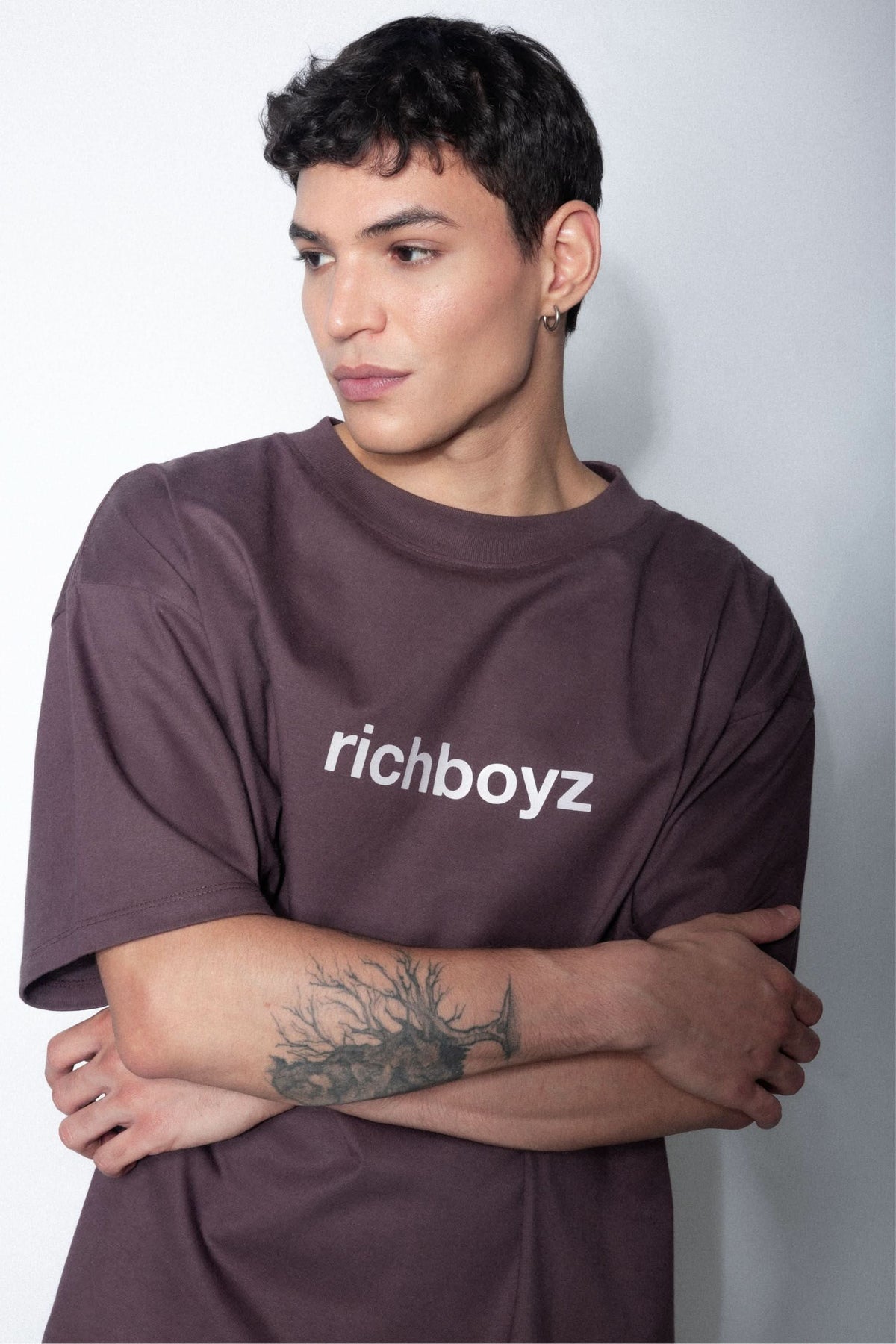 Boxy Rapper Tee Box Tee - Sangria