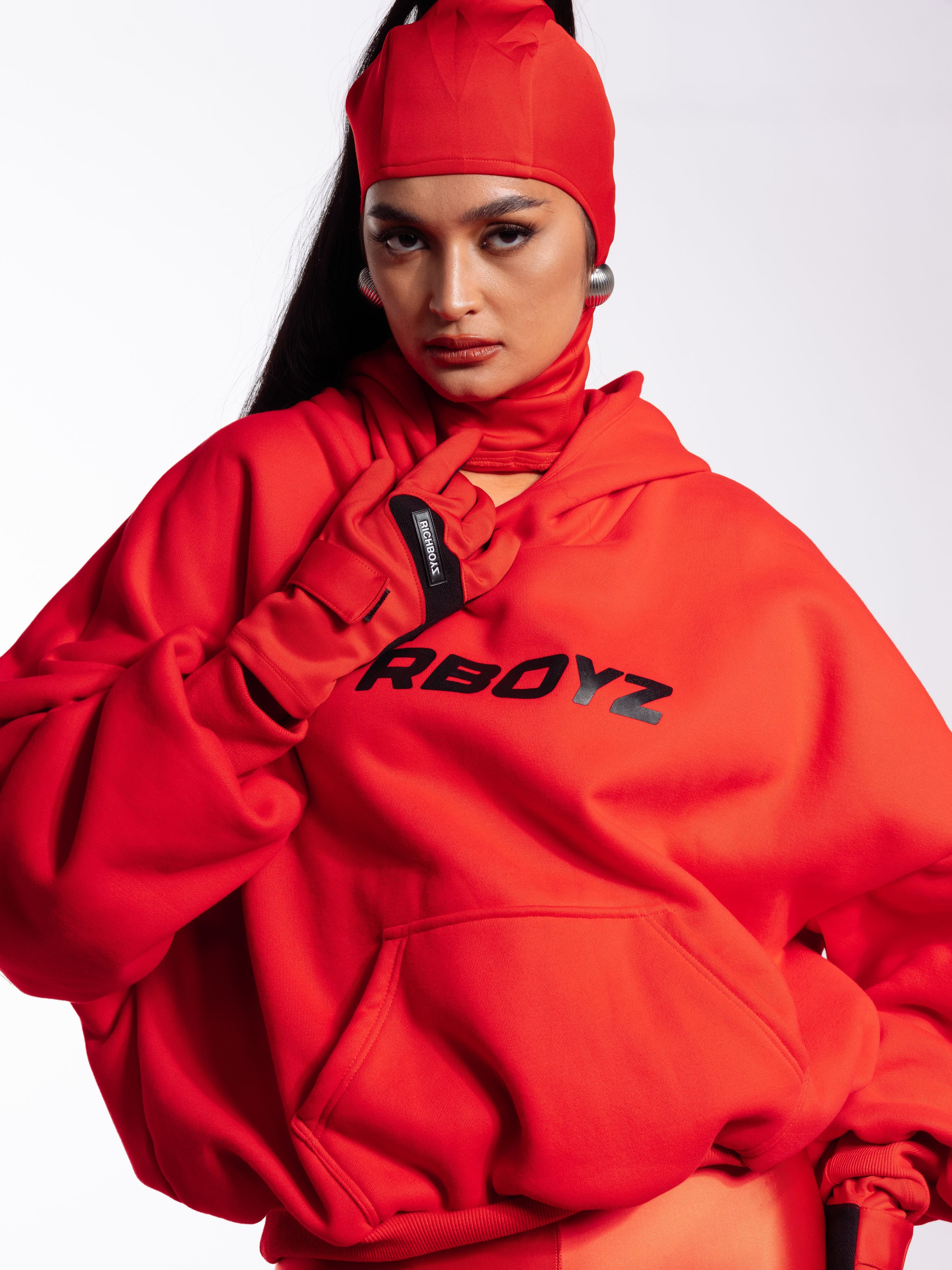 Box Hoodie - Chili Red