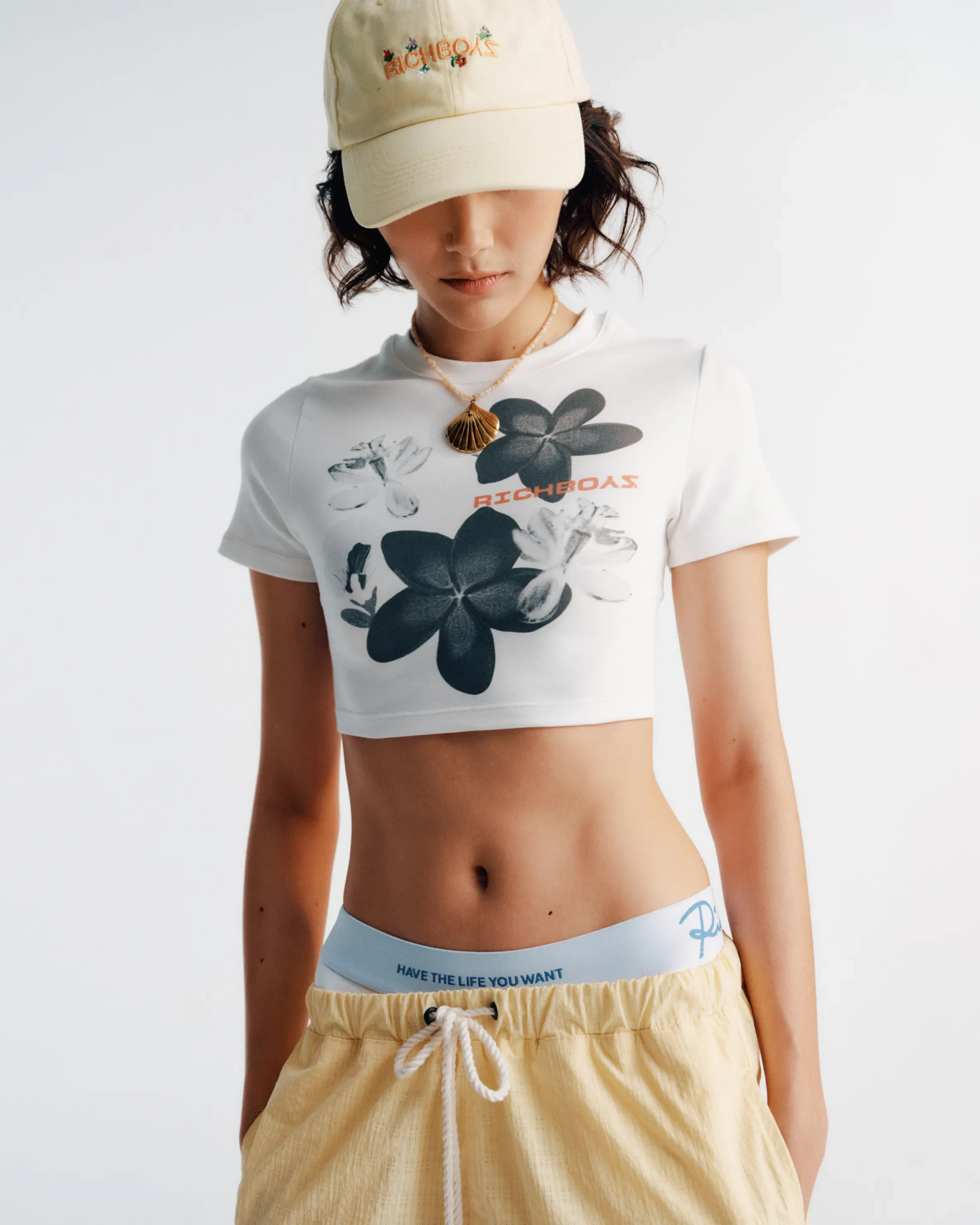 Cropped Baby Tee - White