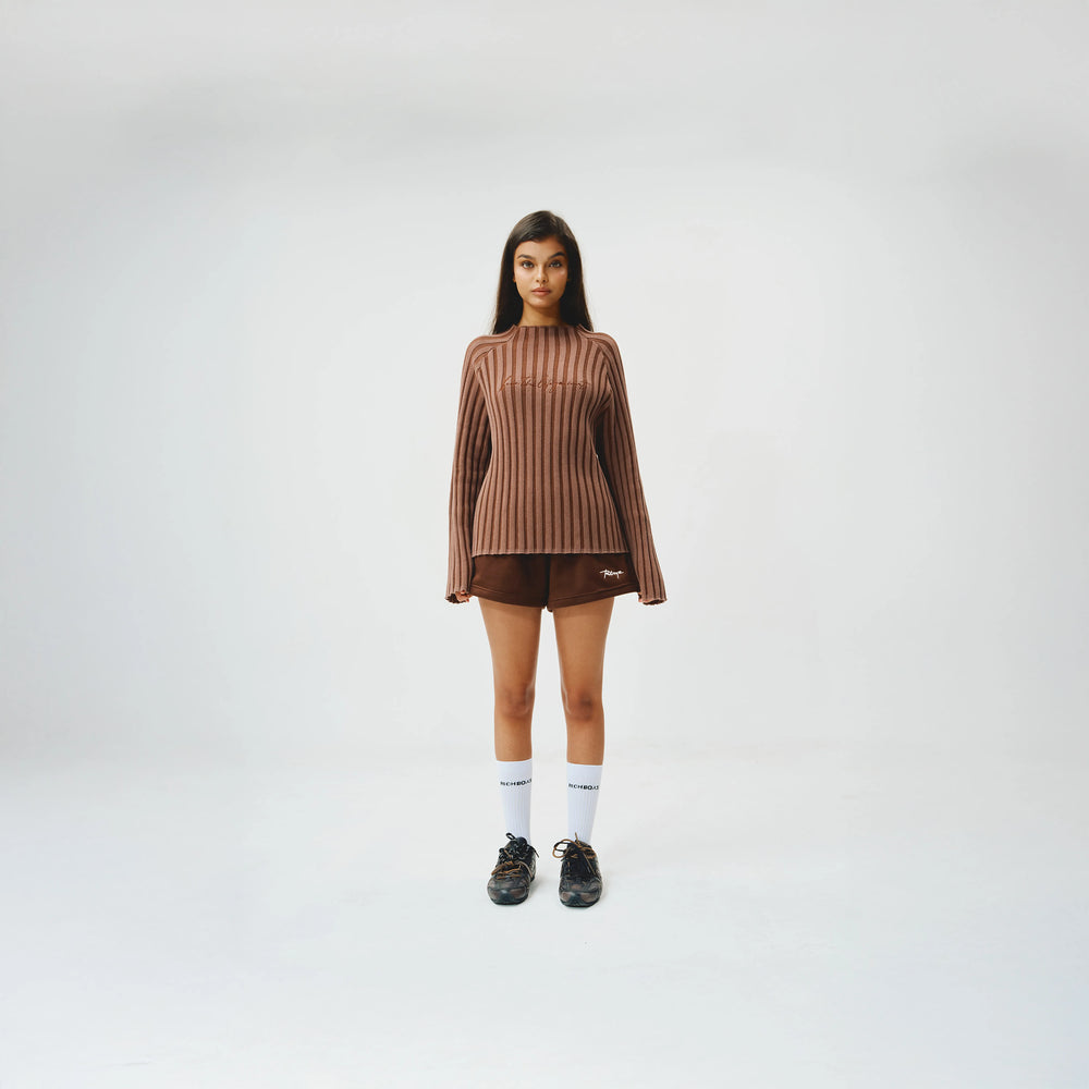 Knitted Long Sleeves - Cocoa