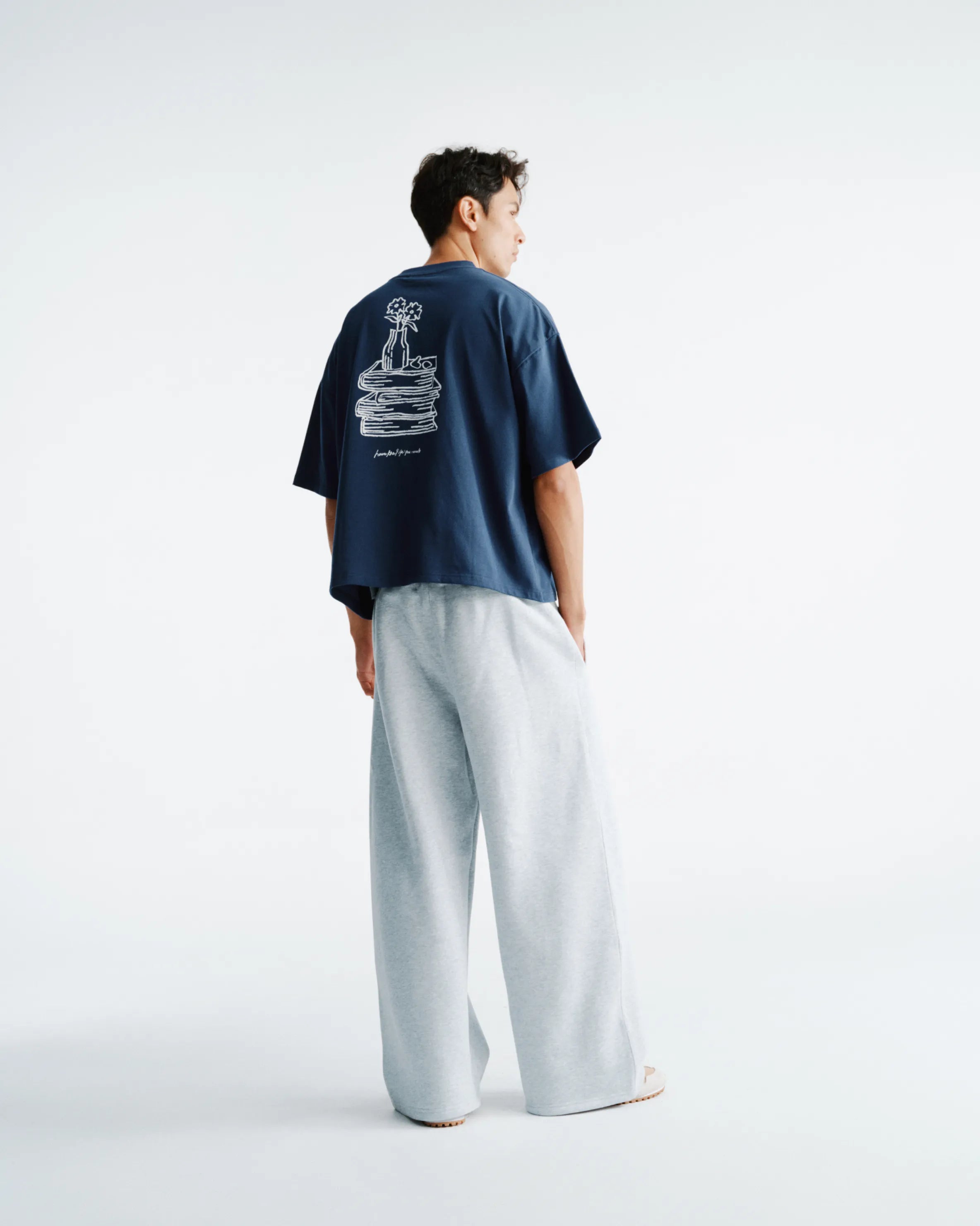 Premium Box Tee - Navy Blue