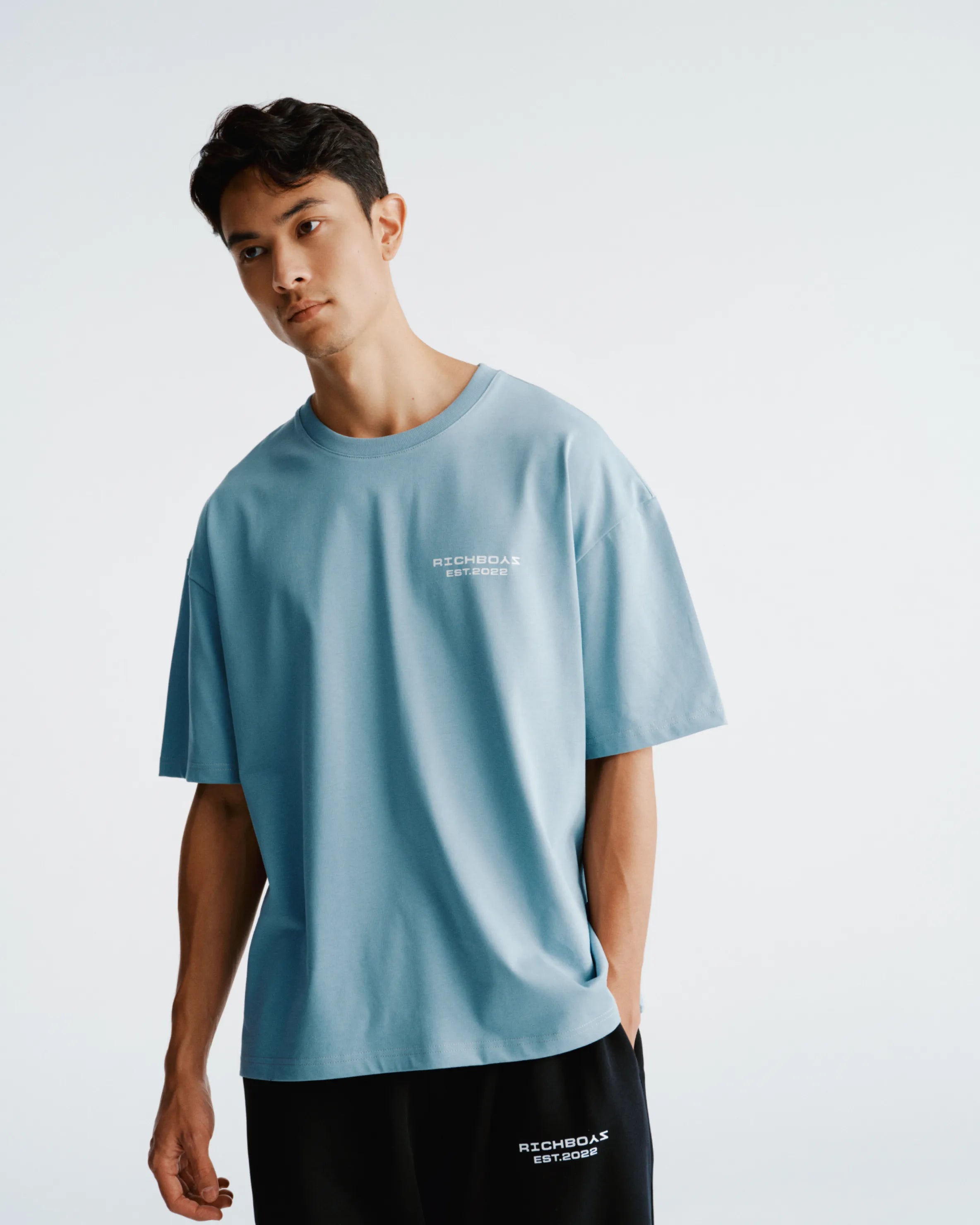 Premium Daily Tee - Sky Blue