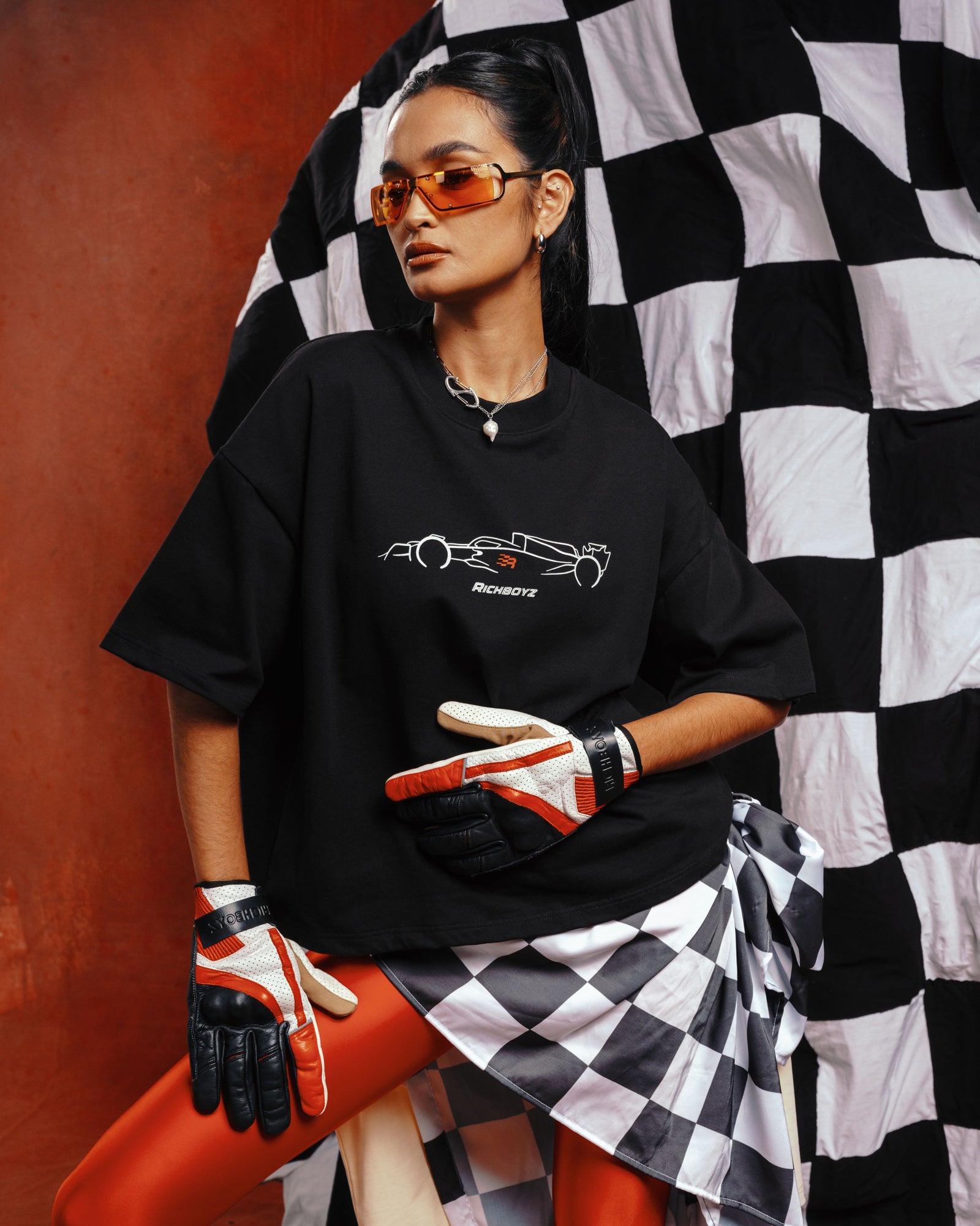 Premium Box Tee - Racing Black