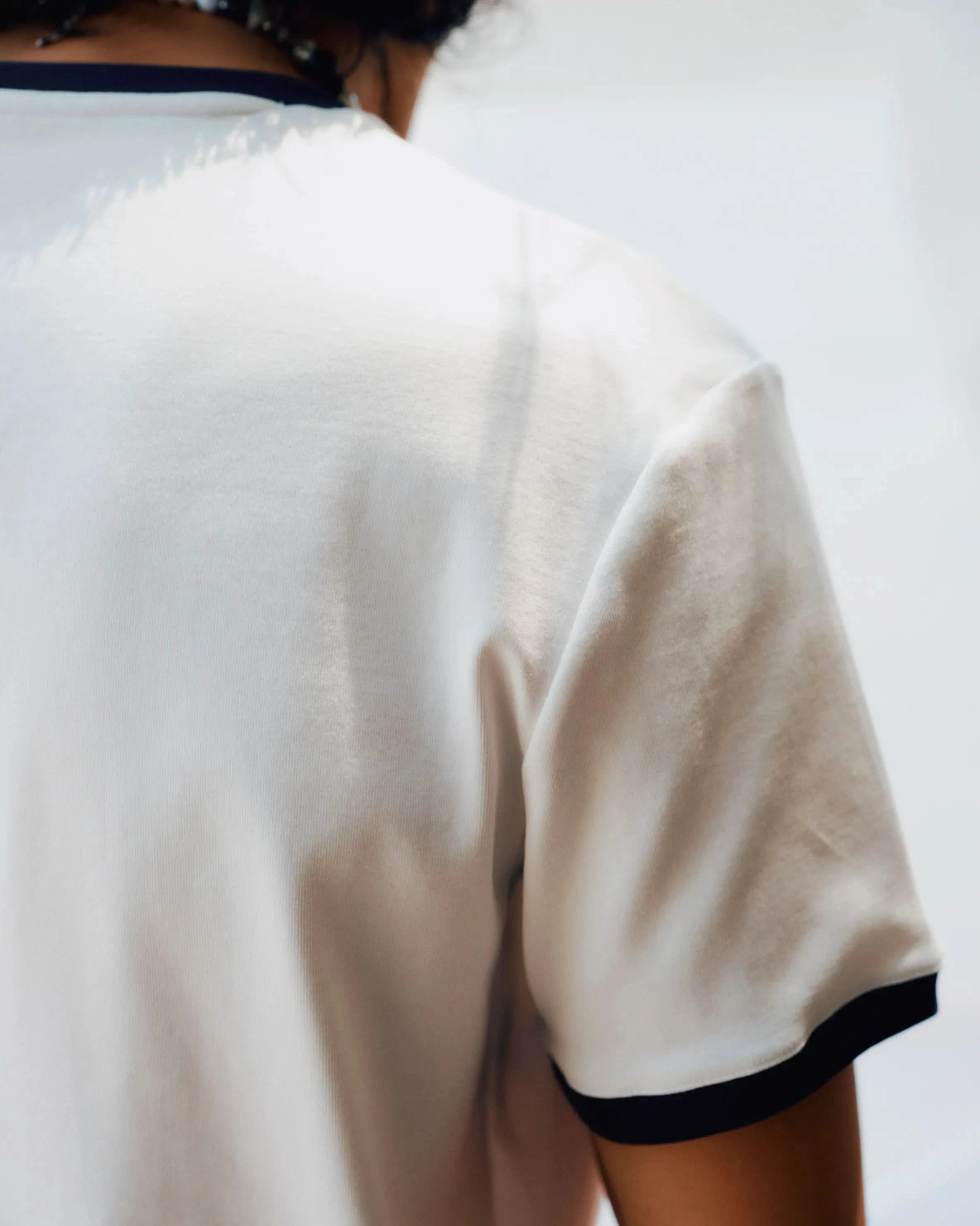Ringer Tee - White