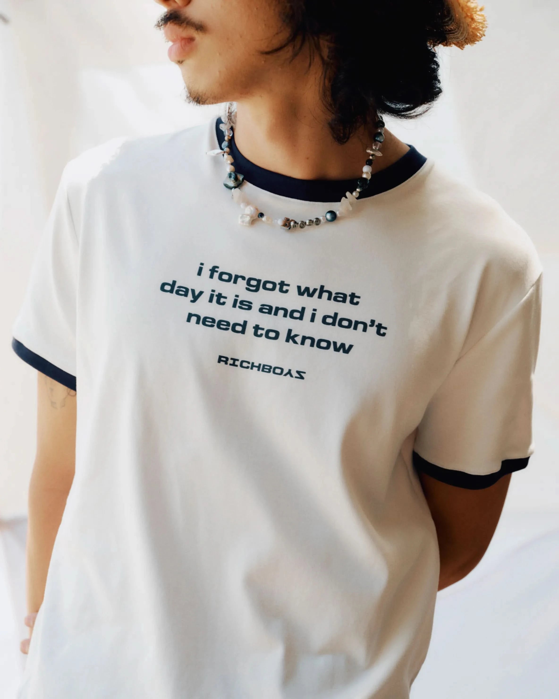 Ringer Tee - White