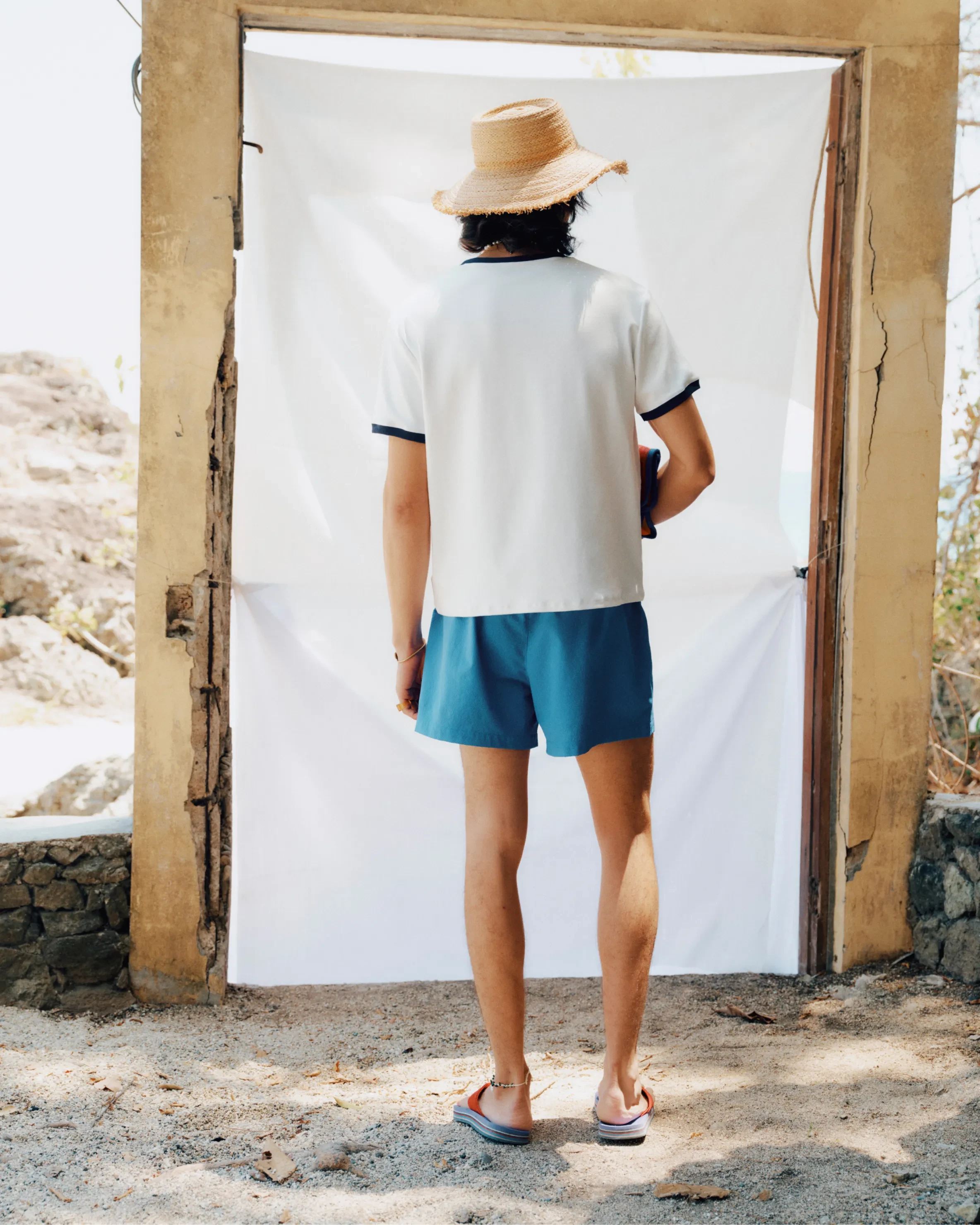 Ringer Tee - White
