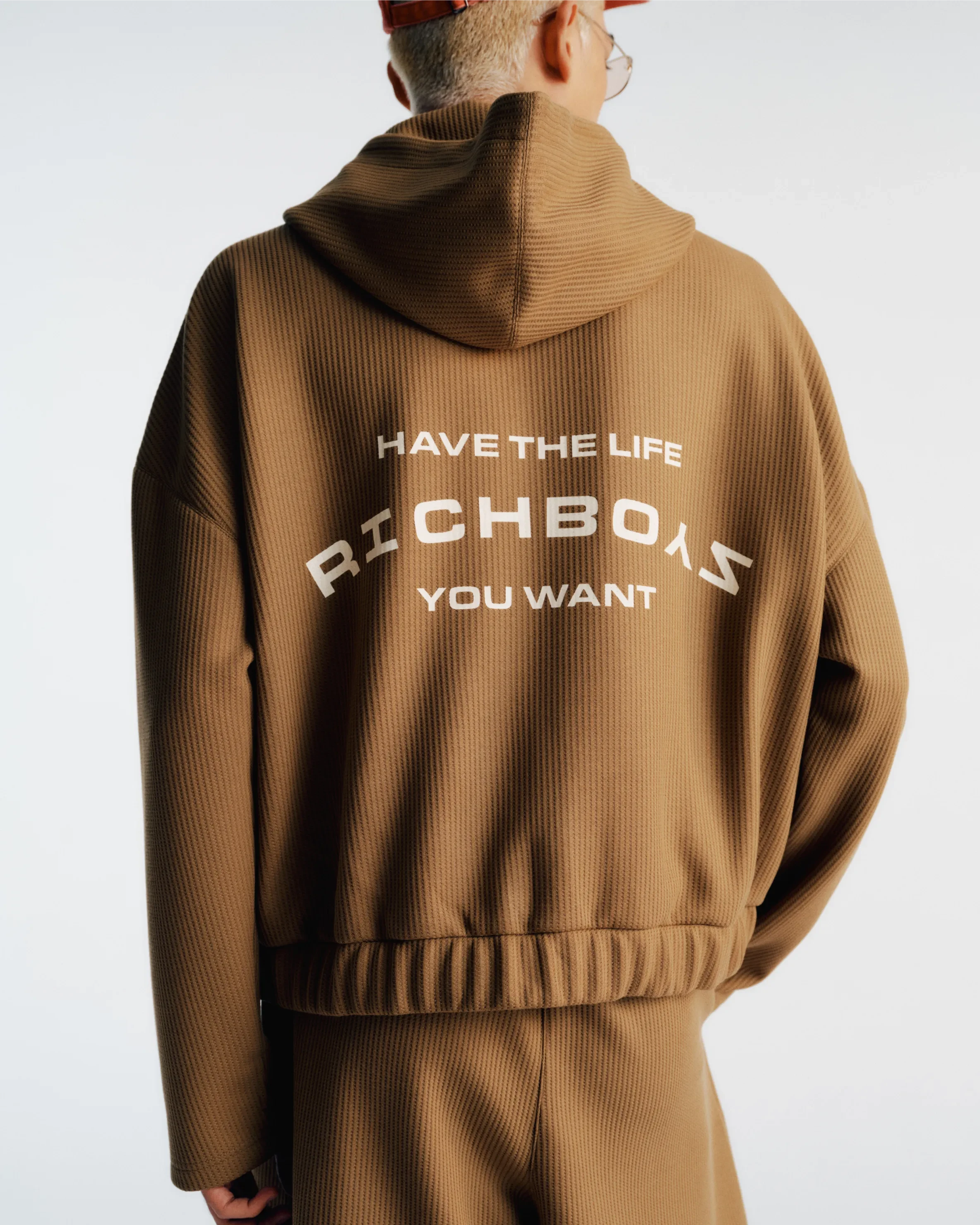Waffle Hoodie - Leaf