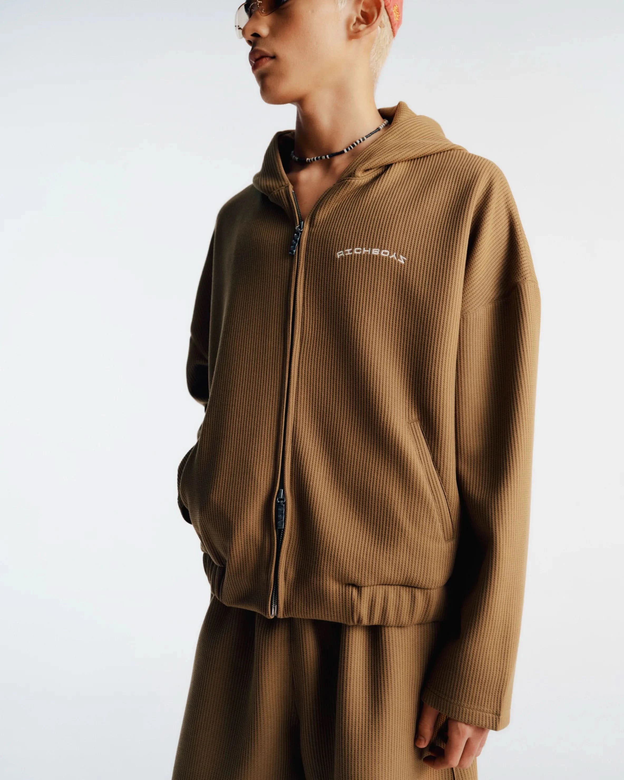 Waffle Hoodie - Leaf
