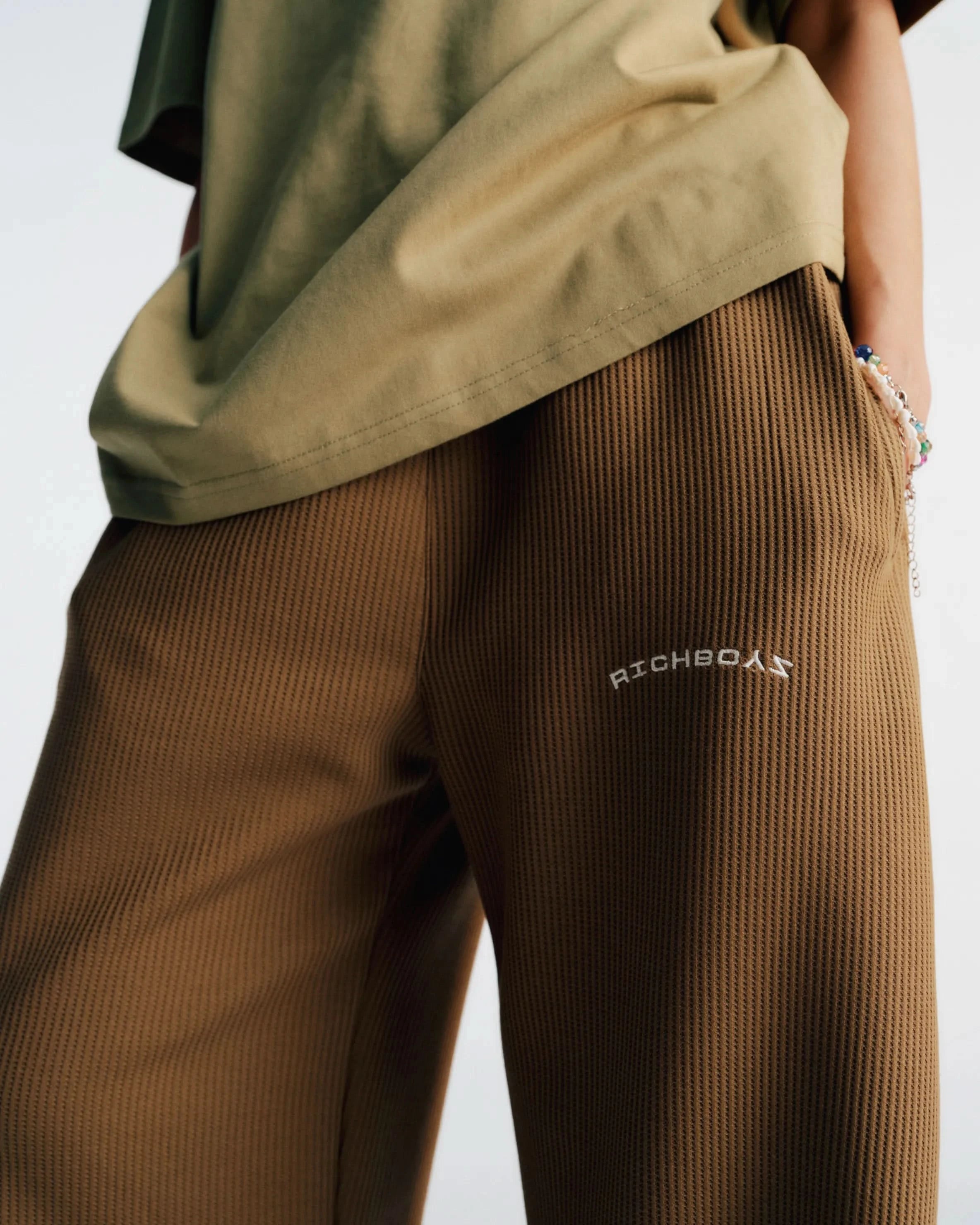 Waffle Pants - Leaf