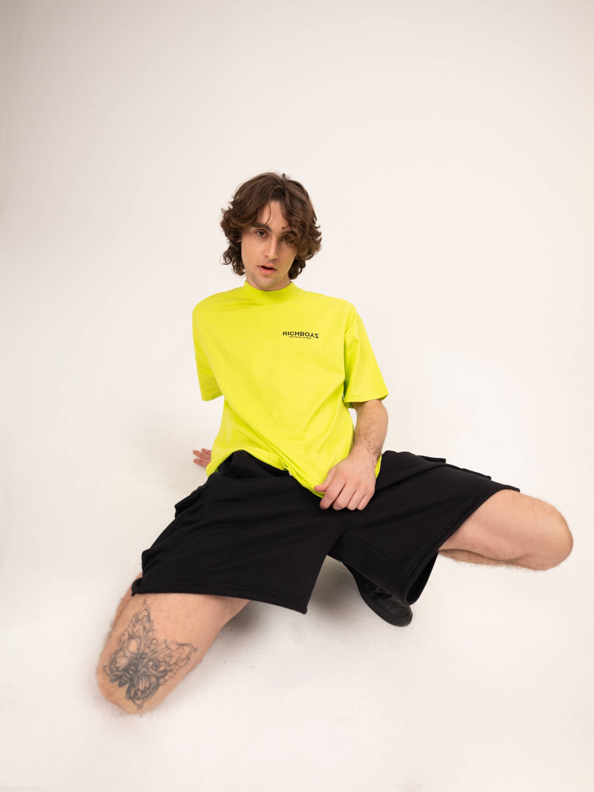 DROP SHOULDER TEE - FLUORESCENT