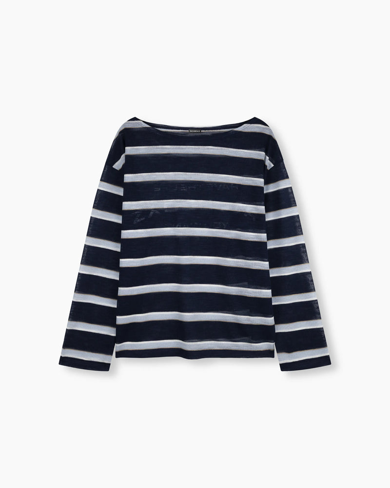 Striped Cover Up - Blue