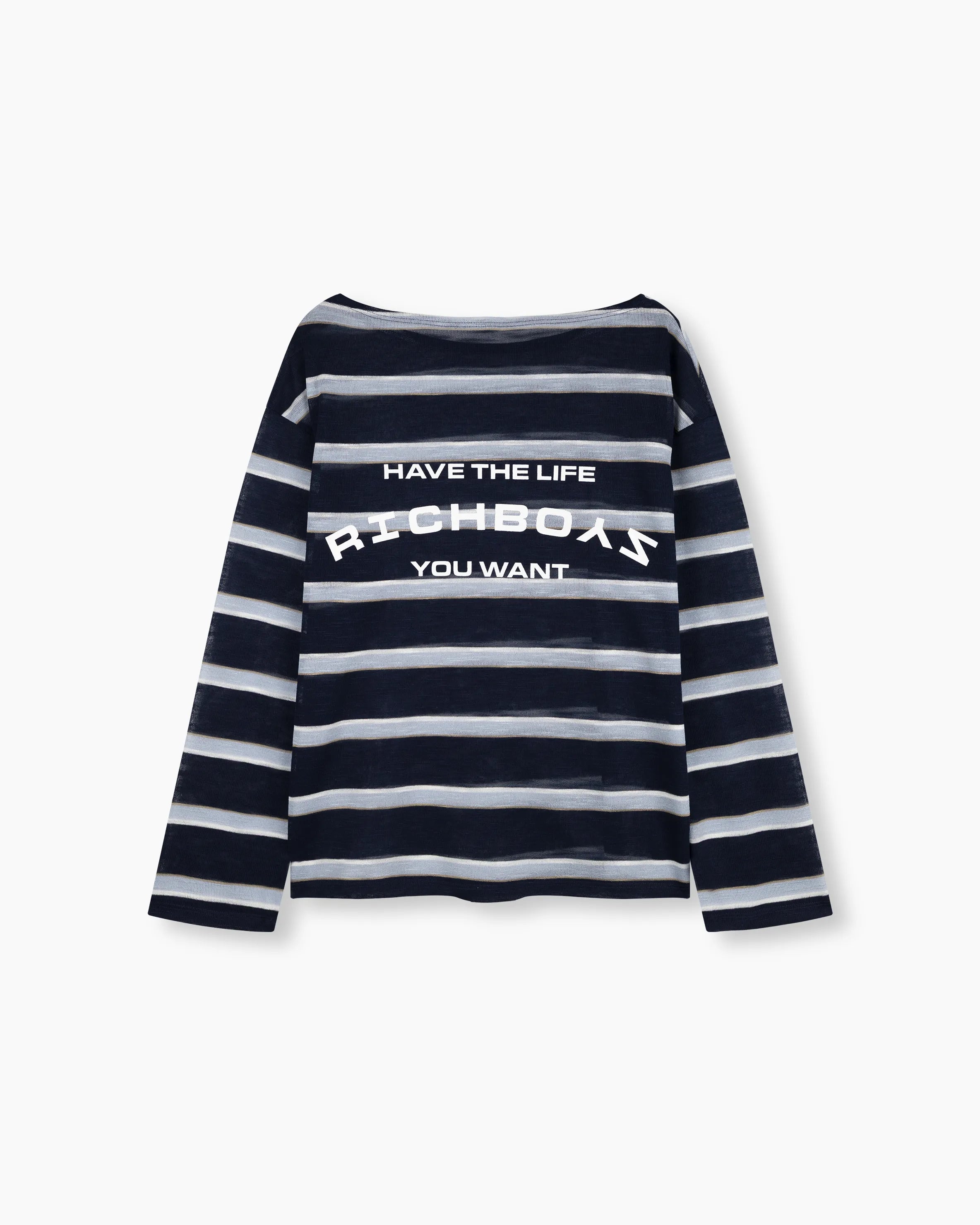 Striped Cover Up - Blue