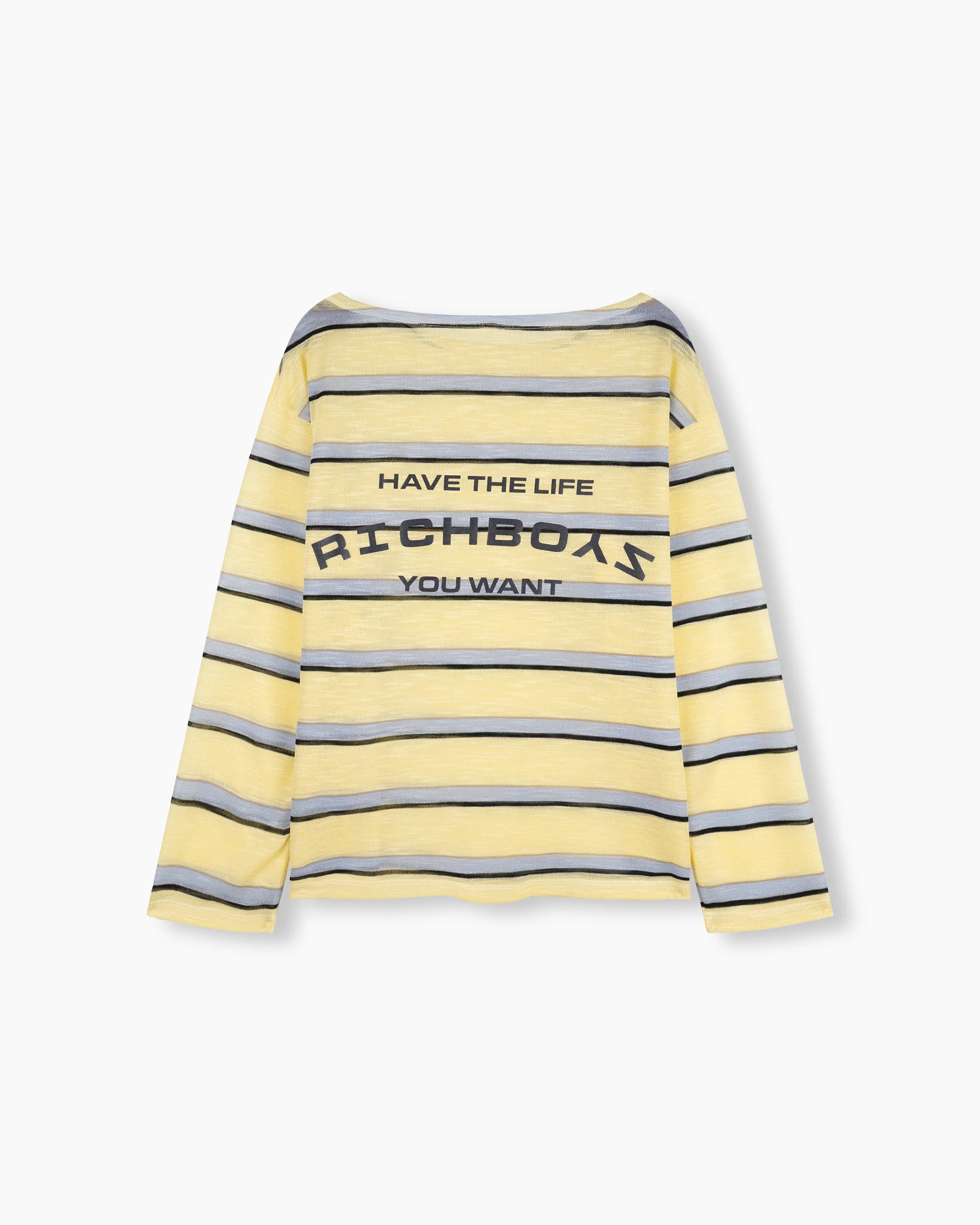 Striped Cover Up - Yellow