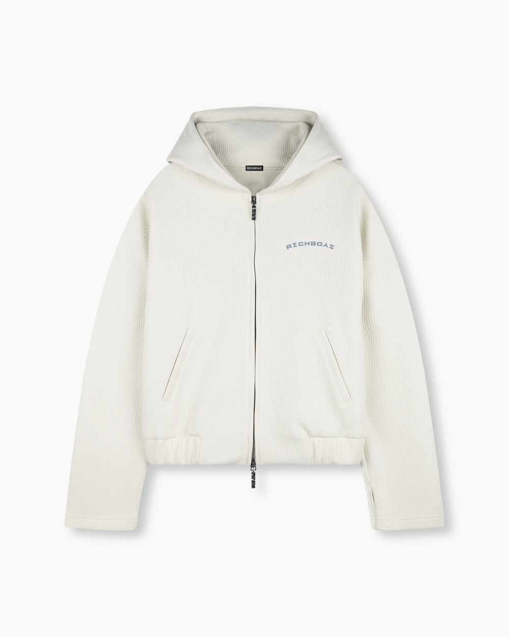 Waffle Hoodie - White