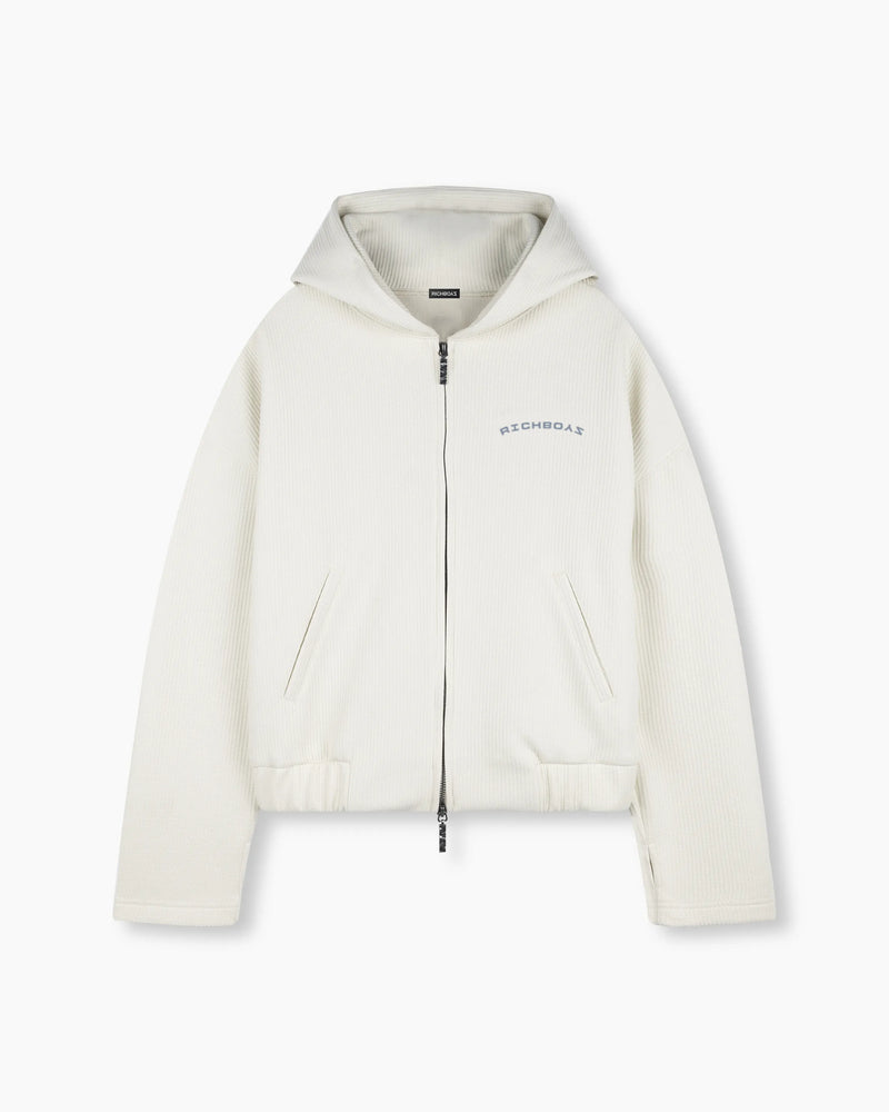 Waffle Hoodie - White