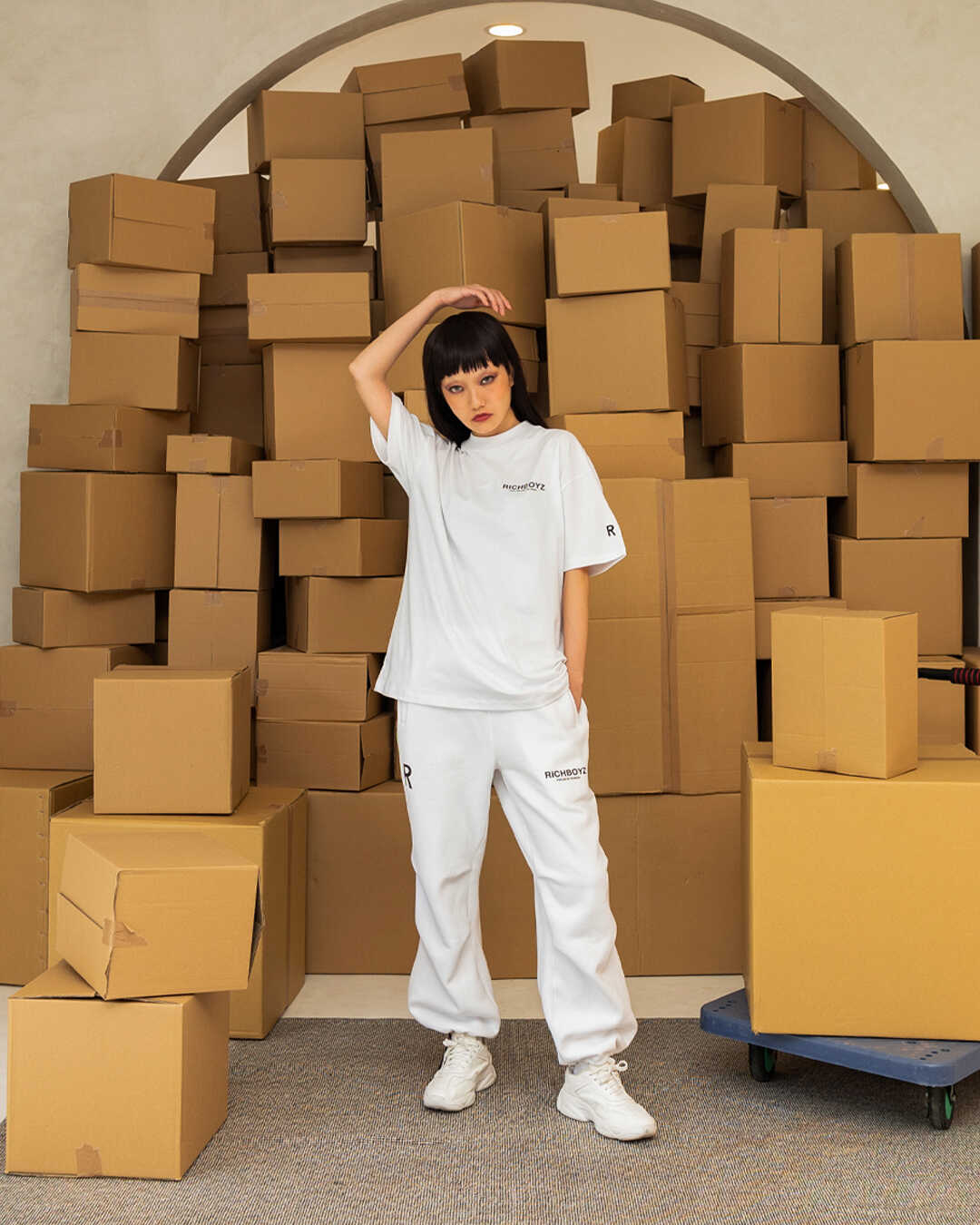 DROP SHOULDER TEE - CLOUD - Richboyz