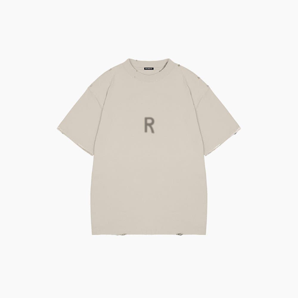 RELAXED DROP SHOULDER TEE - BONE - Richboyz