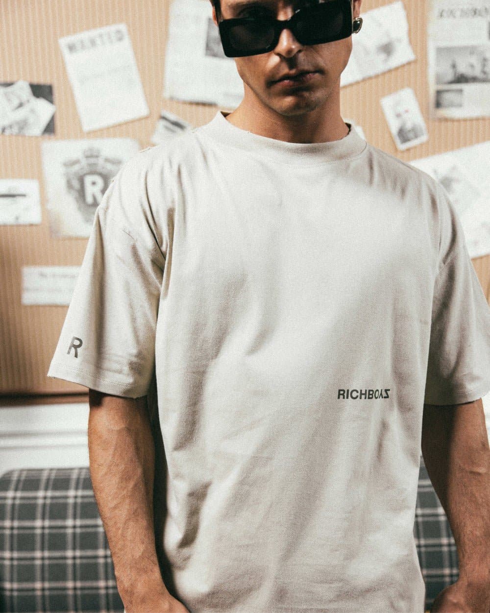 RELAXED DROP SHOULDER TEE - DUNE - Richboyz